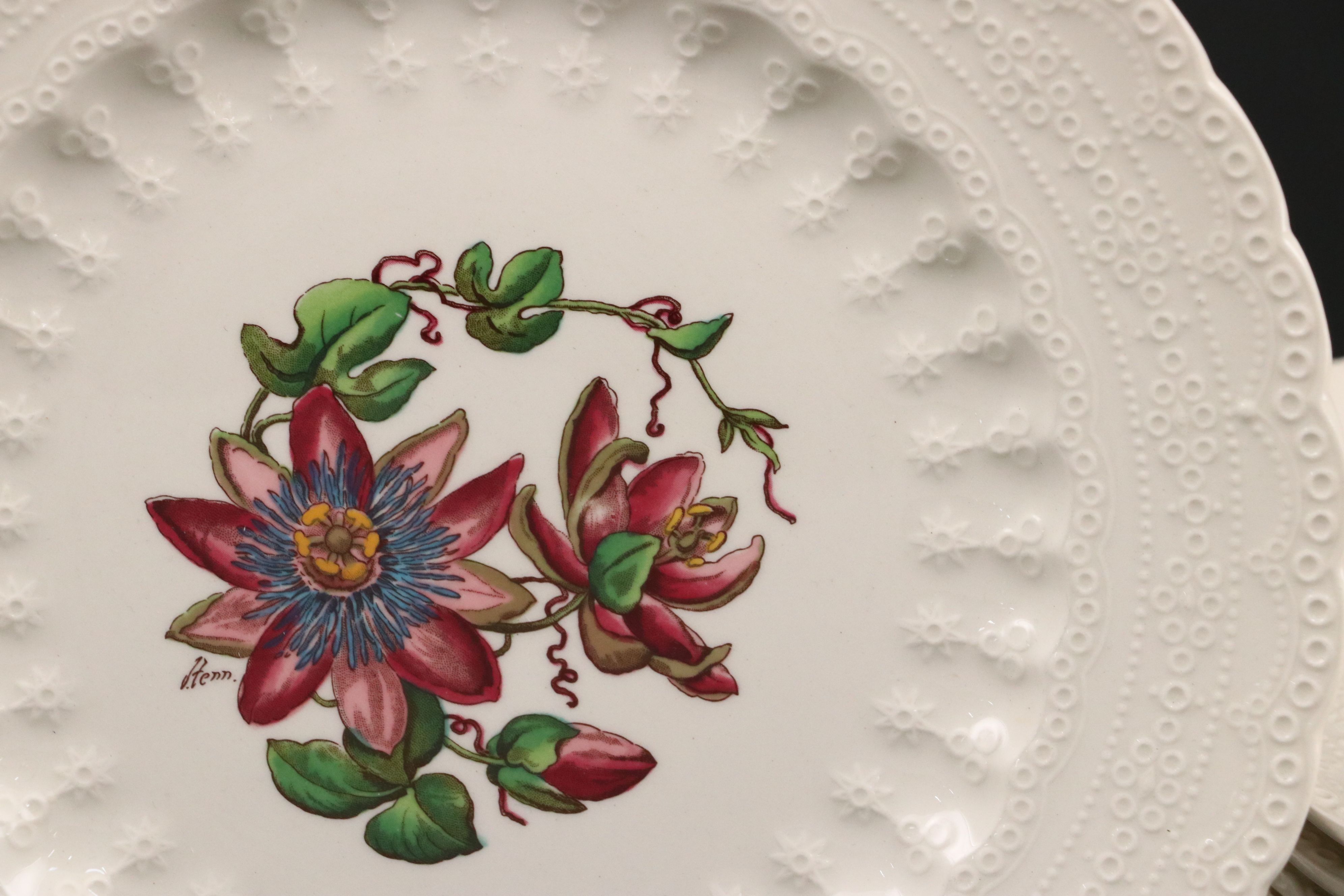 Spode "Bermuda Flowers" and "Alden" Porcelain Plates