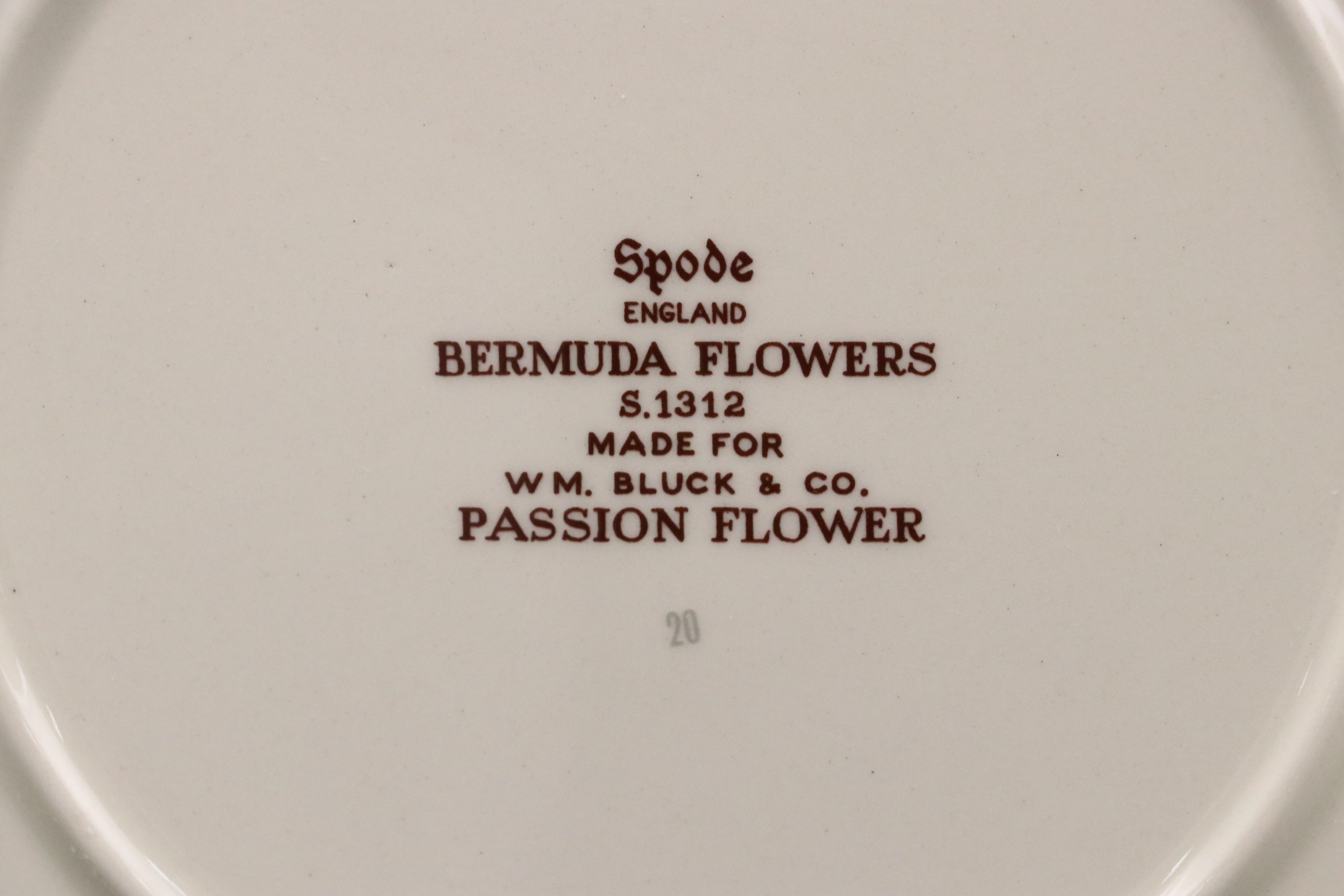 Spode "Bermuda Flowers" and "Alden" Porcelain Plates