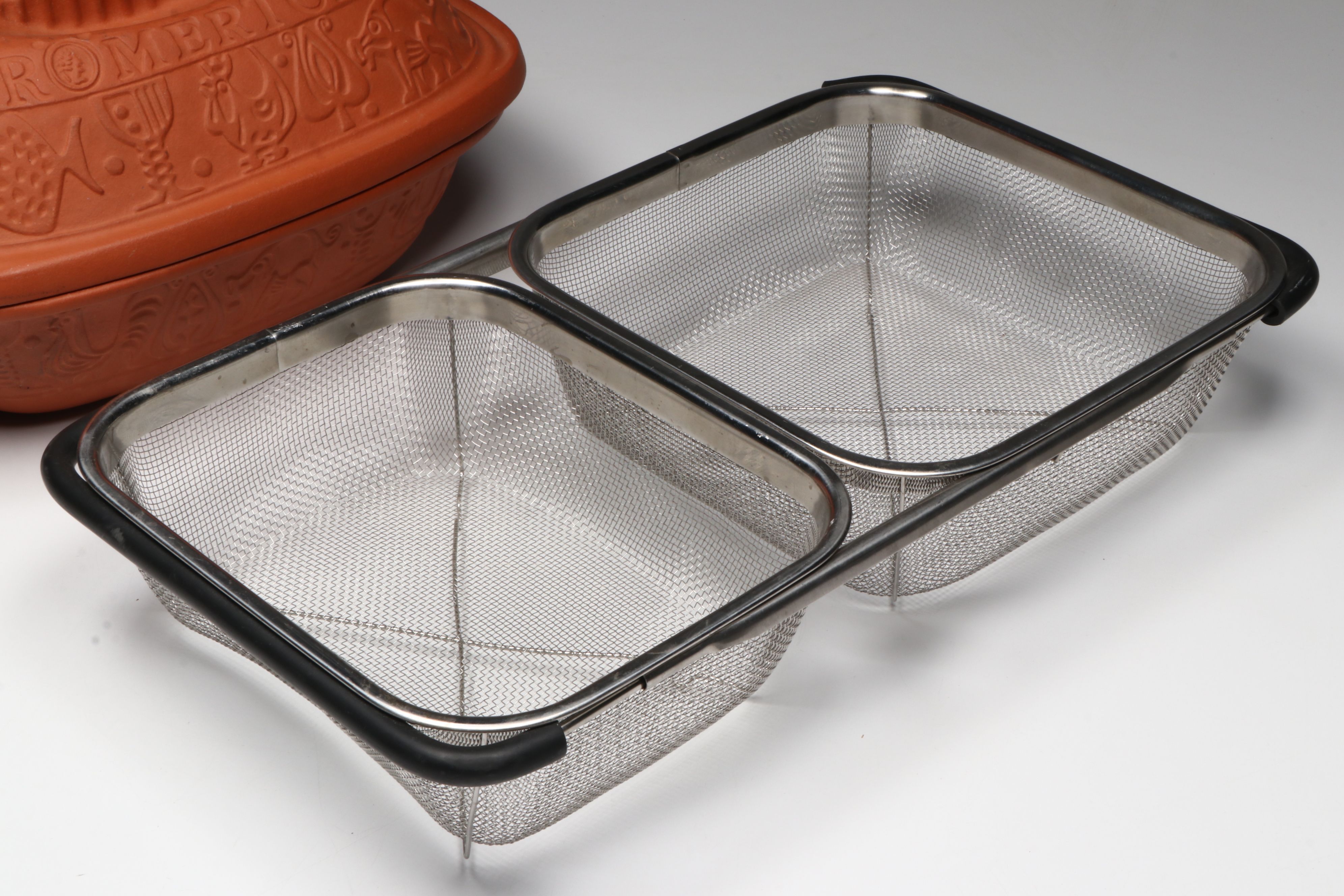 The Pampered Chef Stoneware Muffin Pan with Romertopf Clay Baking Dish and More