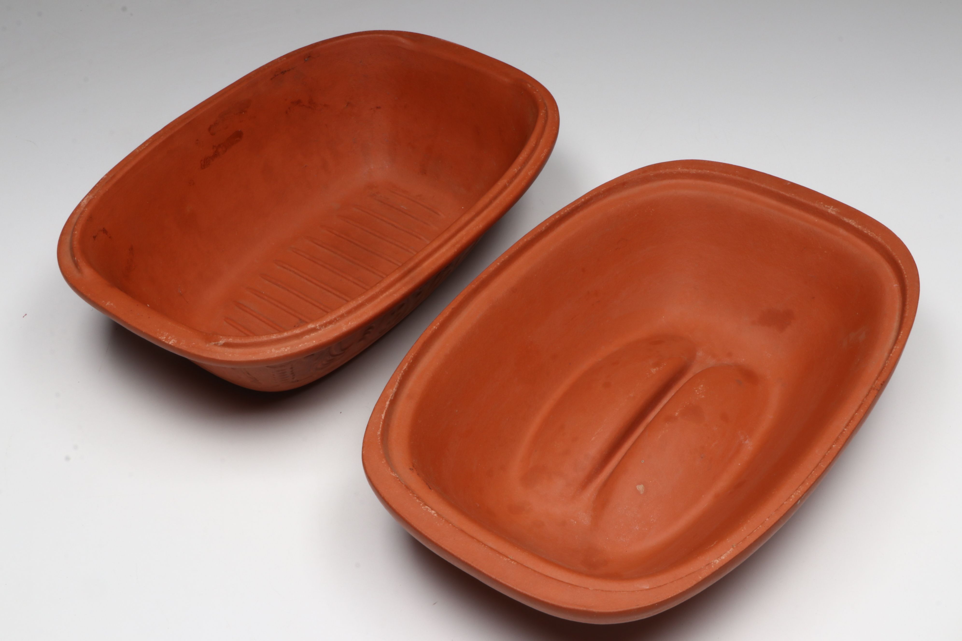 The Pampered Chef Stoneware Muffin Pan with Romertopf Clay Baking Dish and More
