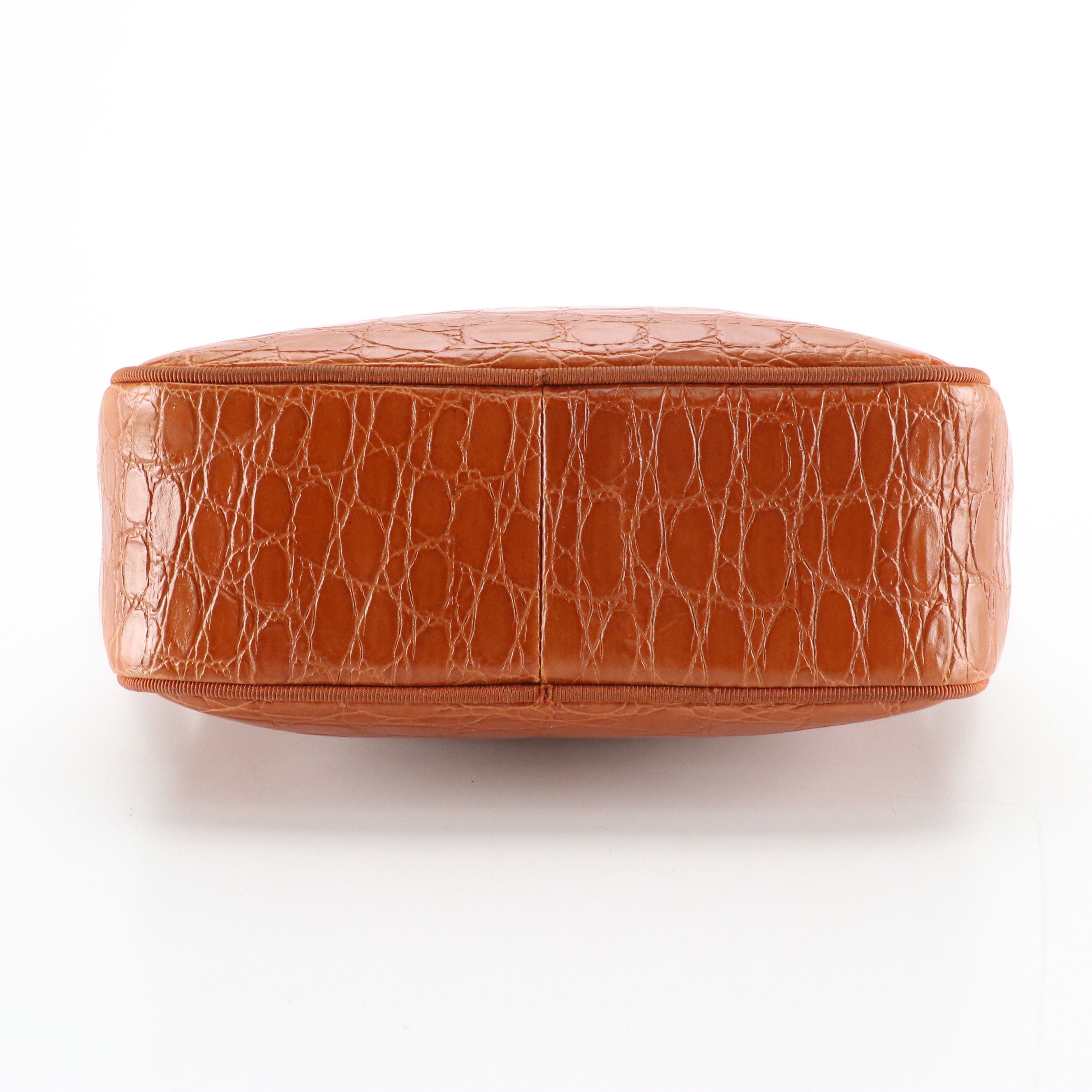 Salvatore Ferragamo Vara Camera Bag in Croc Embossed Leather