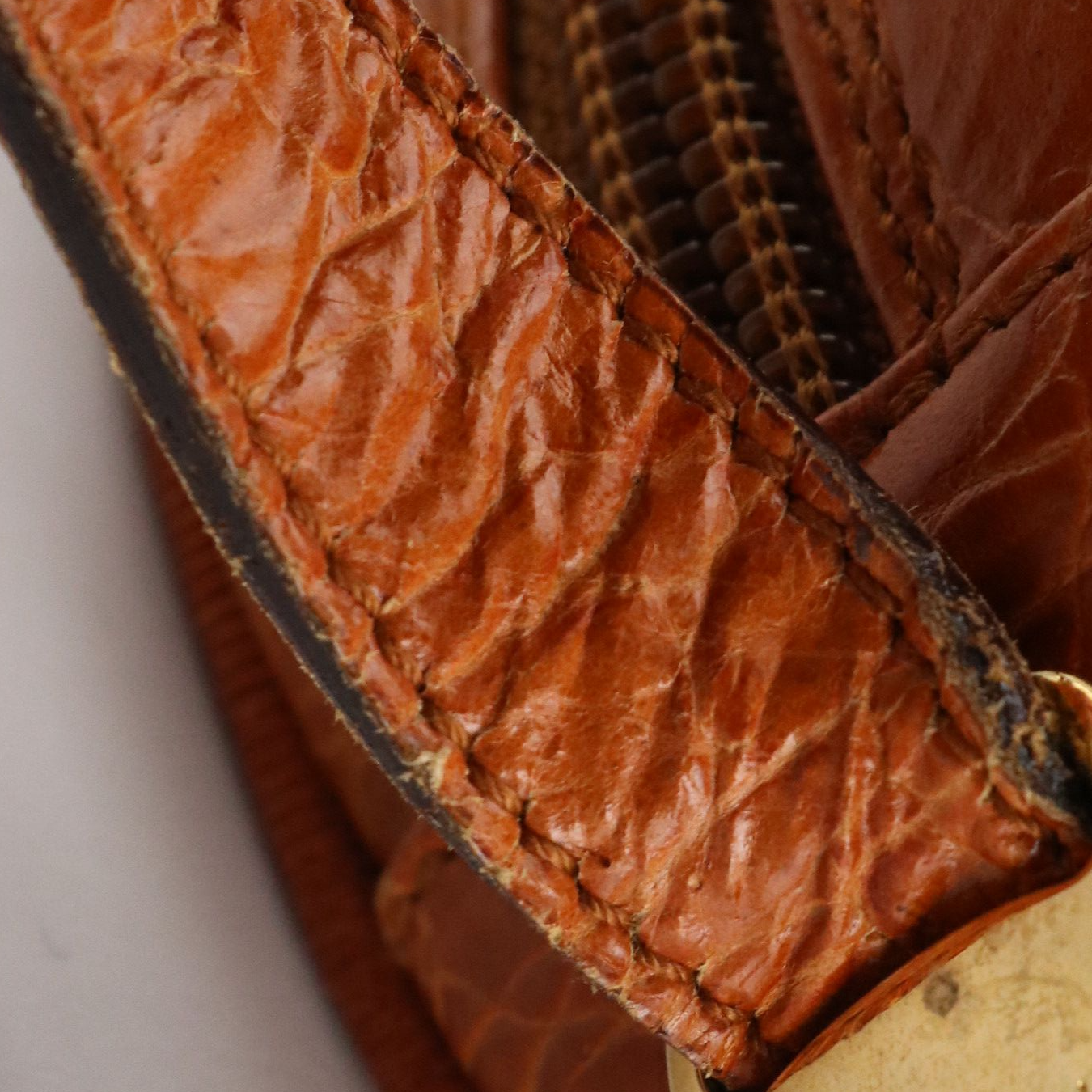 Salvatore Ferragamo Vara Camera Bag in Croc Embossed Leather