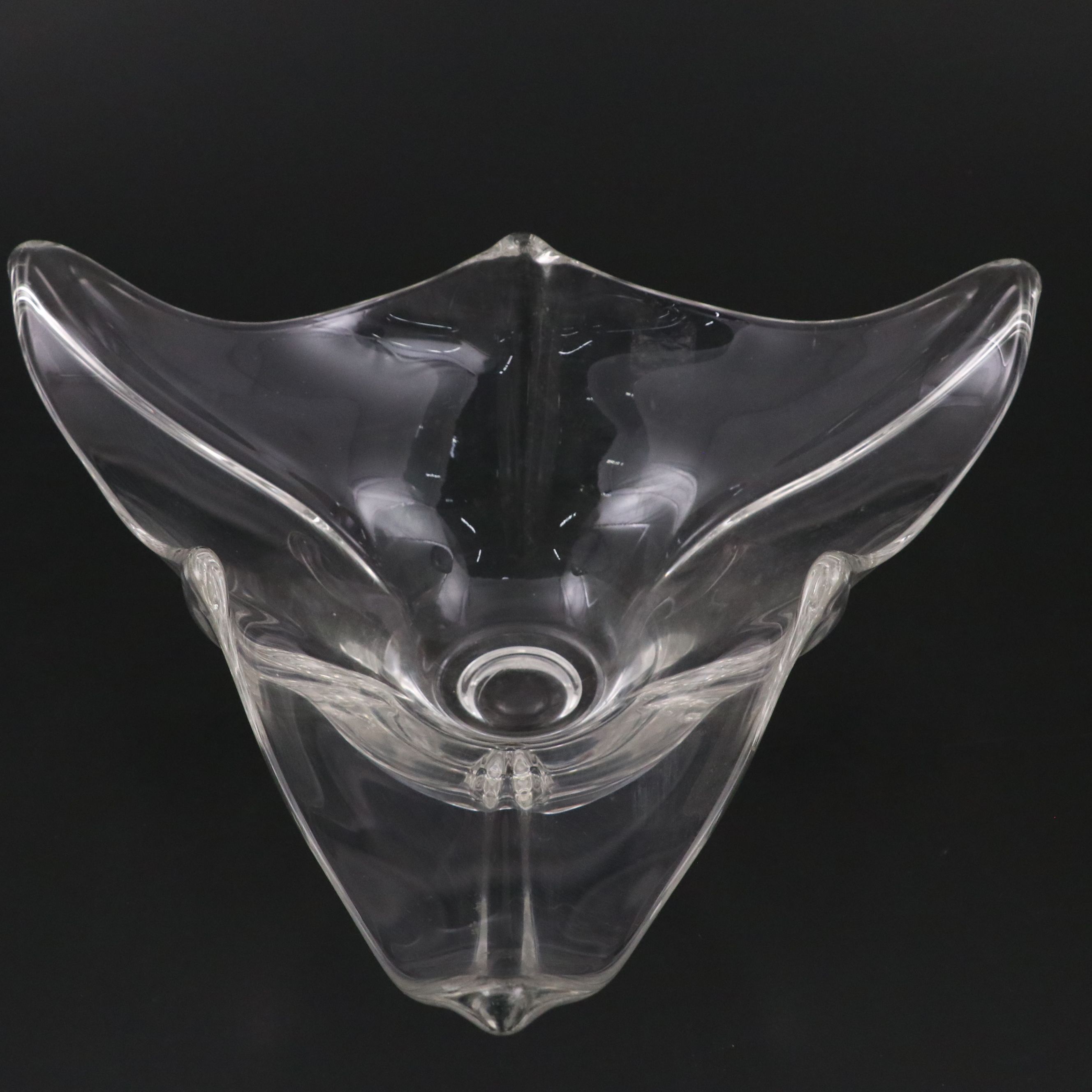 Imperial Estate Crystal Candlesticks with Three-Point Crystal Bowl