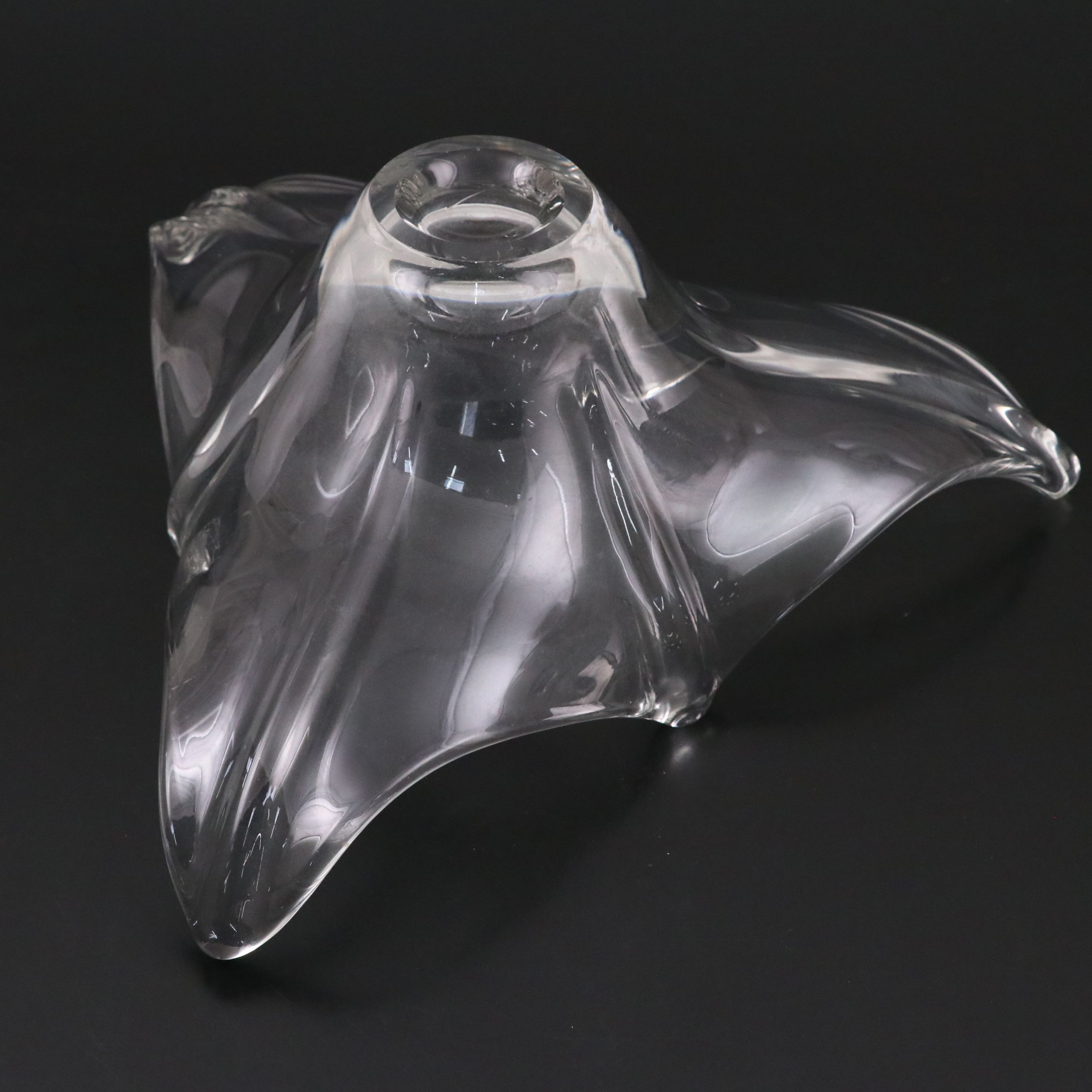 Imperial Estate Crystal Candlesticks with Three-Point Crystal Bowl