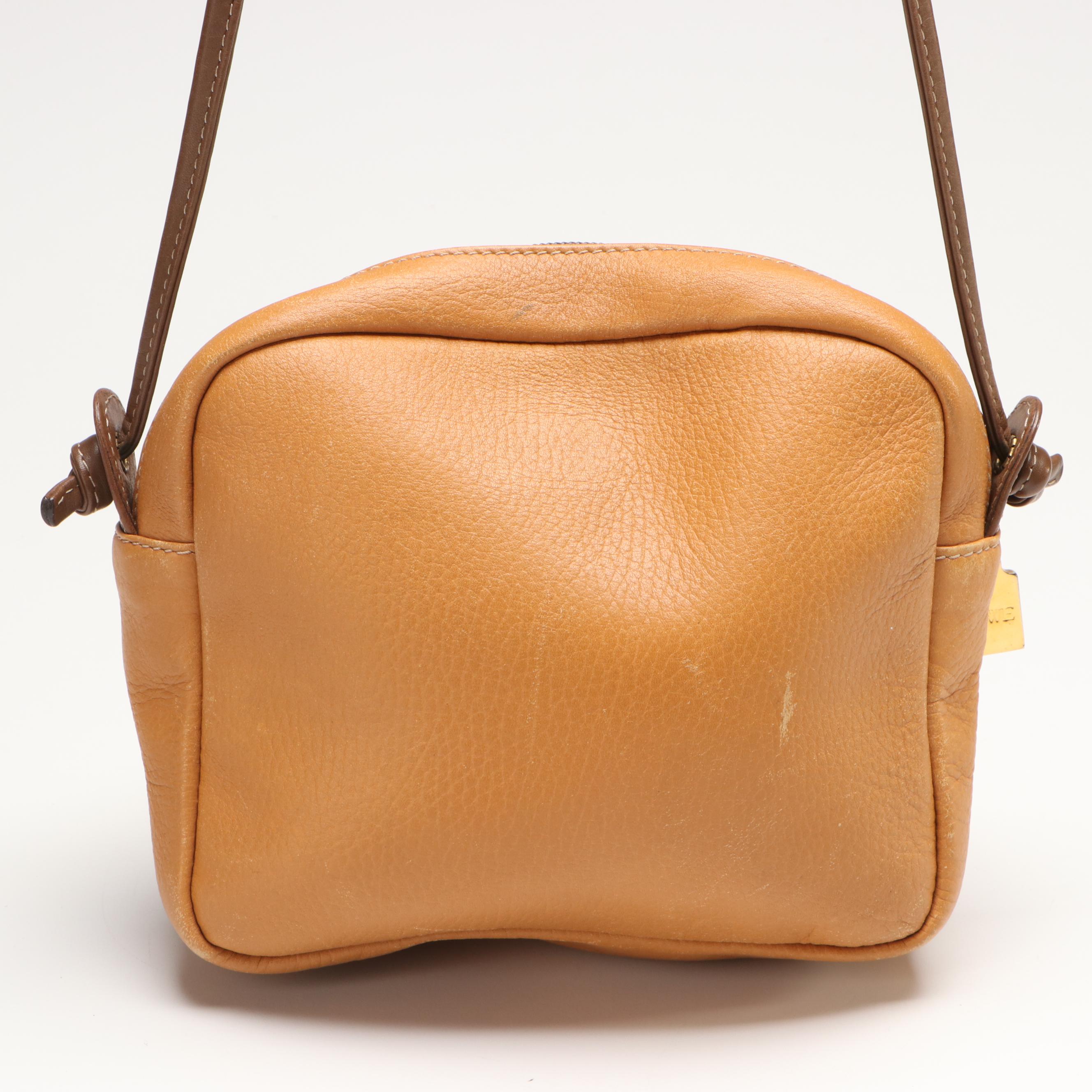 Loewe Anagram Camel Leather Crossbody Bag