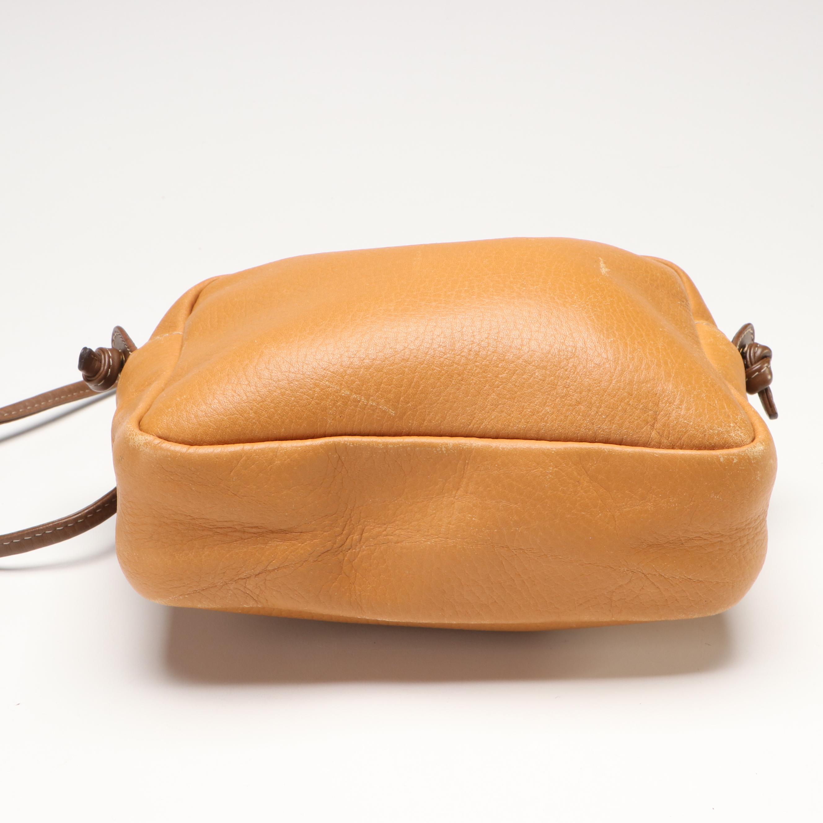 Loewe Anagram Camel Leather Crossbody Bag