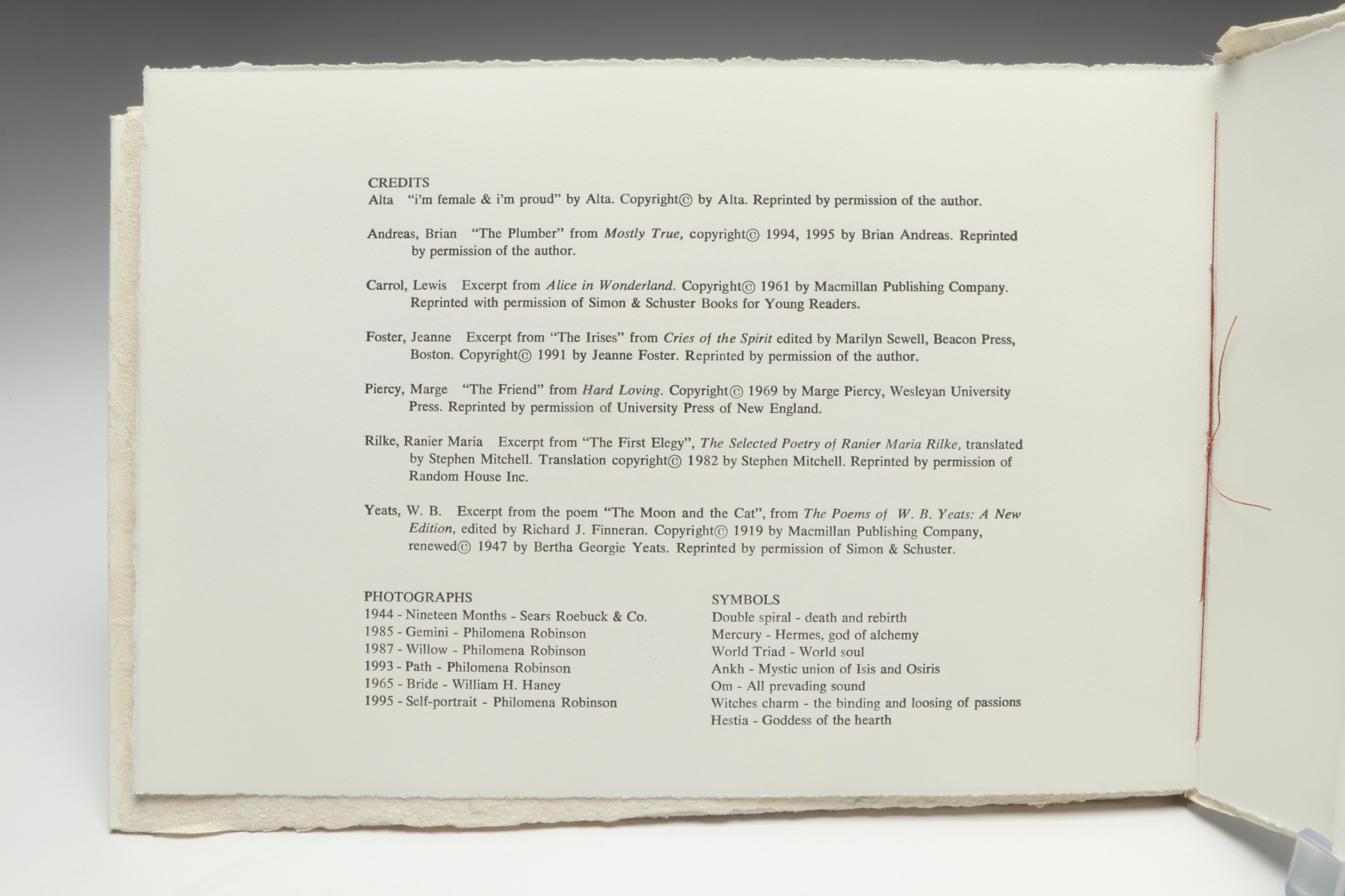 Signed Limited Edition "Completing the Circle" by Philomena Robinson, 1996