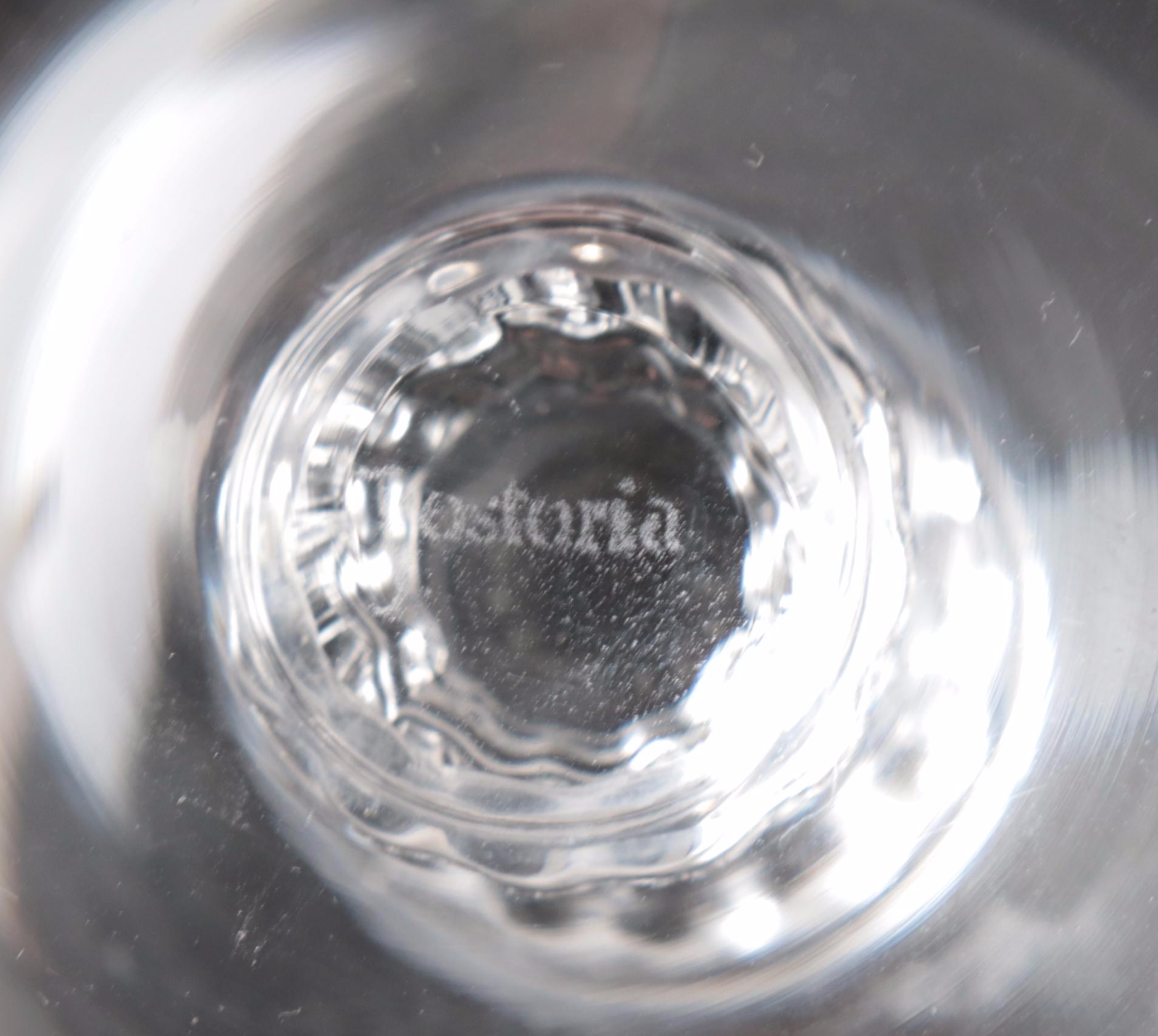 Fostoria "Reflection" Platinum Finish Banded Stemware, 1952-1971