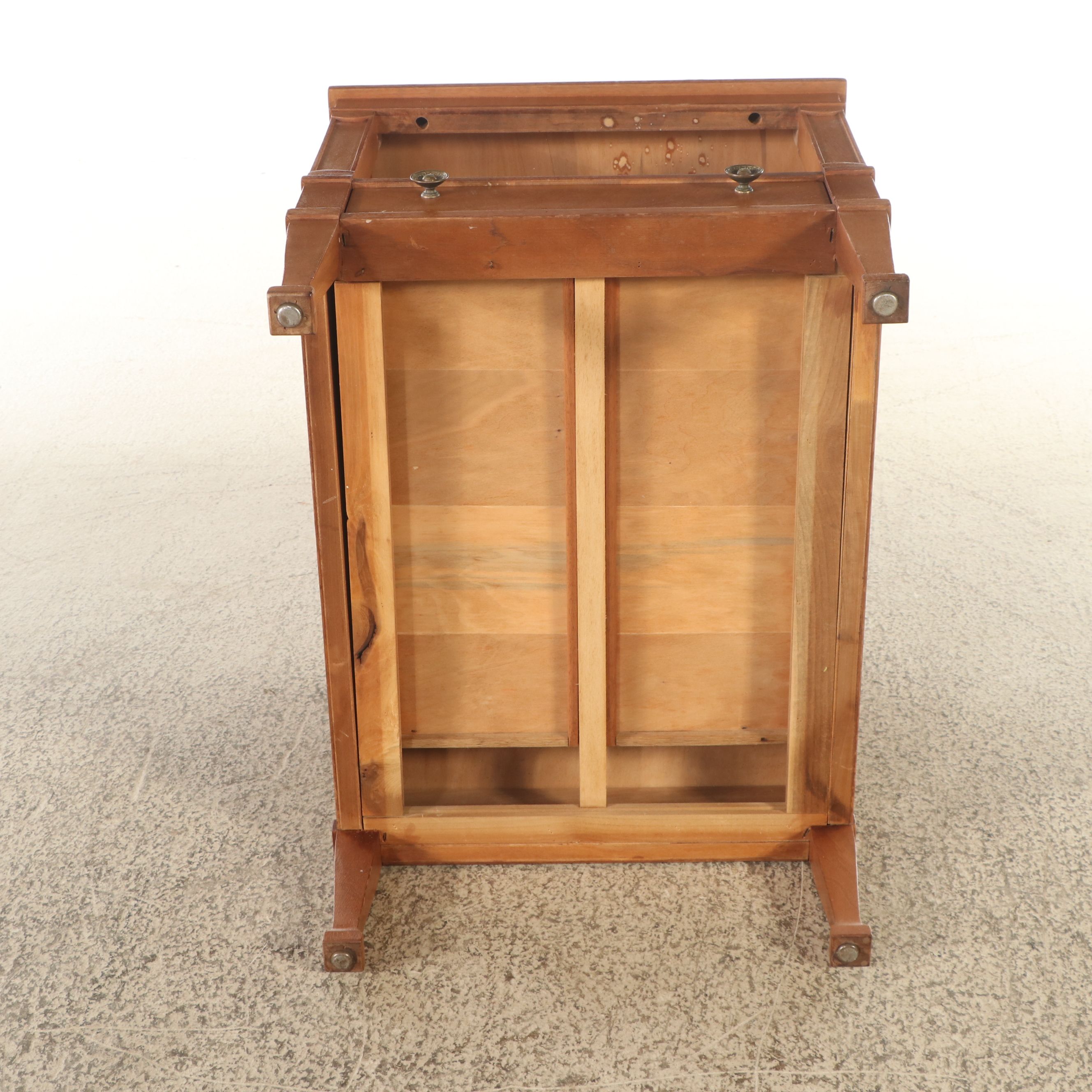 Drexel Heritage Triune Pecan Finish Two-Tier End Table, c. 1960s