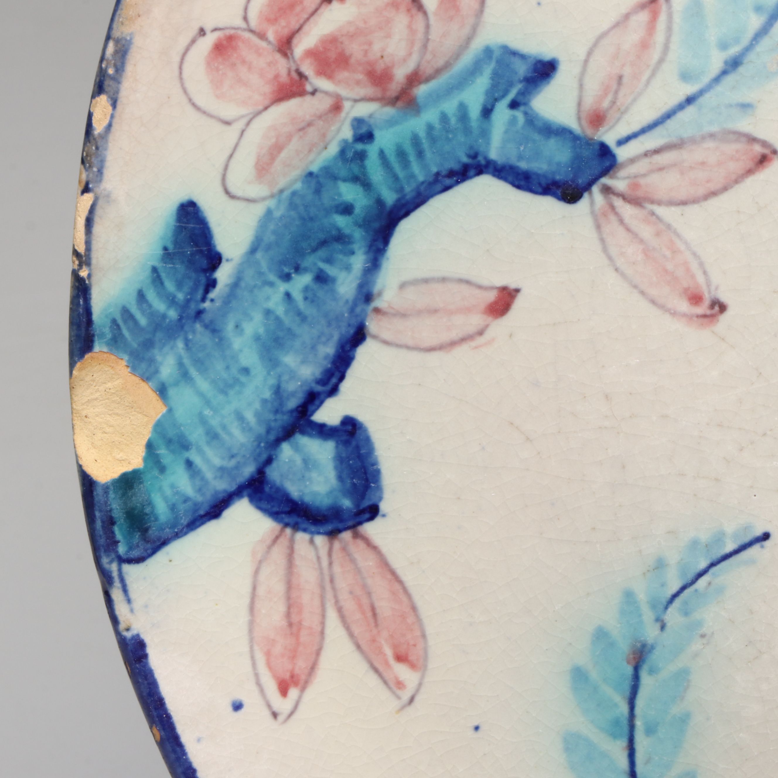 Italian Hand-Painted Majolica Dinner and Salad Plates with Bowls