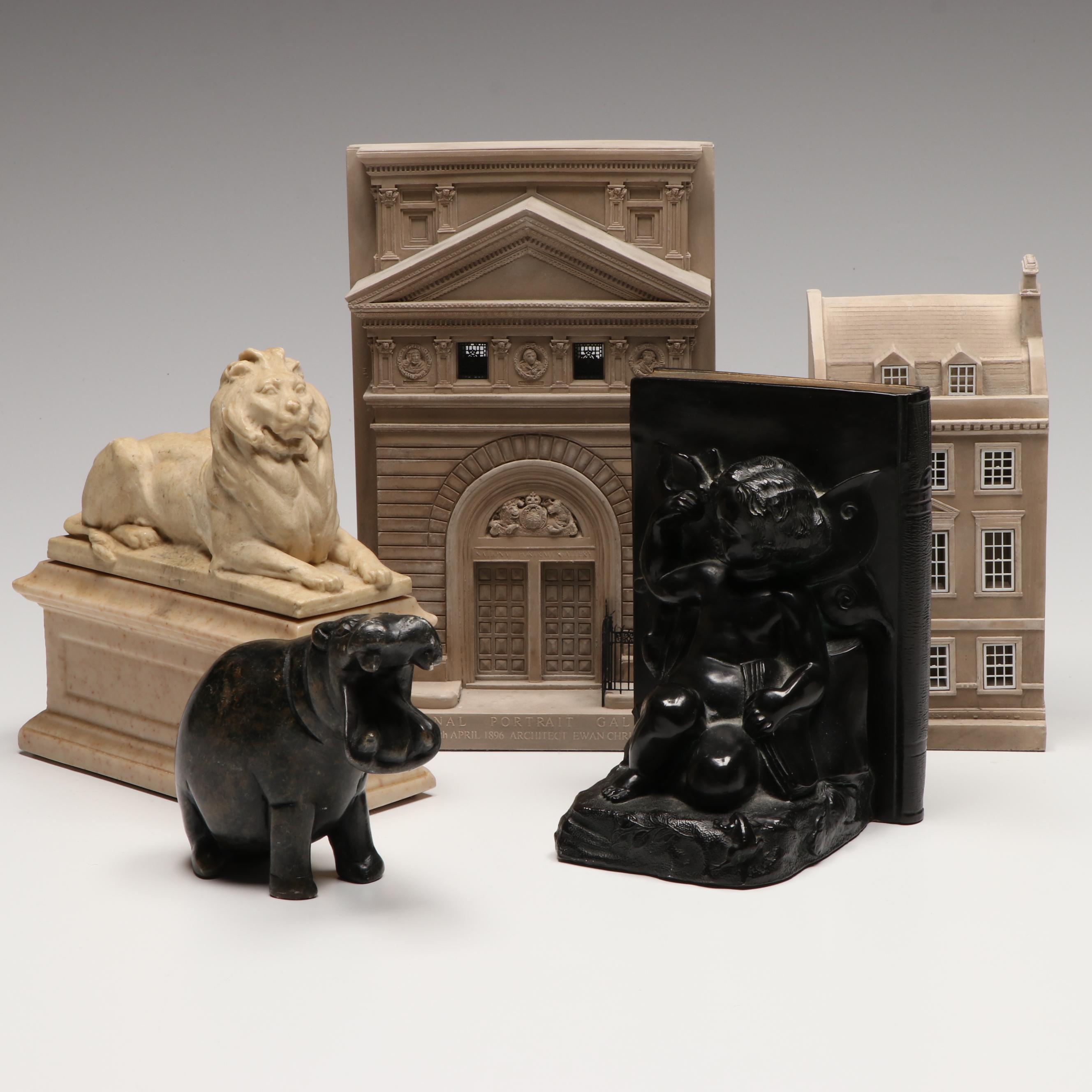 Timothy Richards Plaster Architectural Sculptures with Other Home Décor