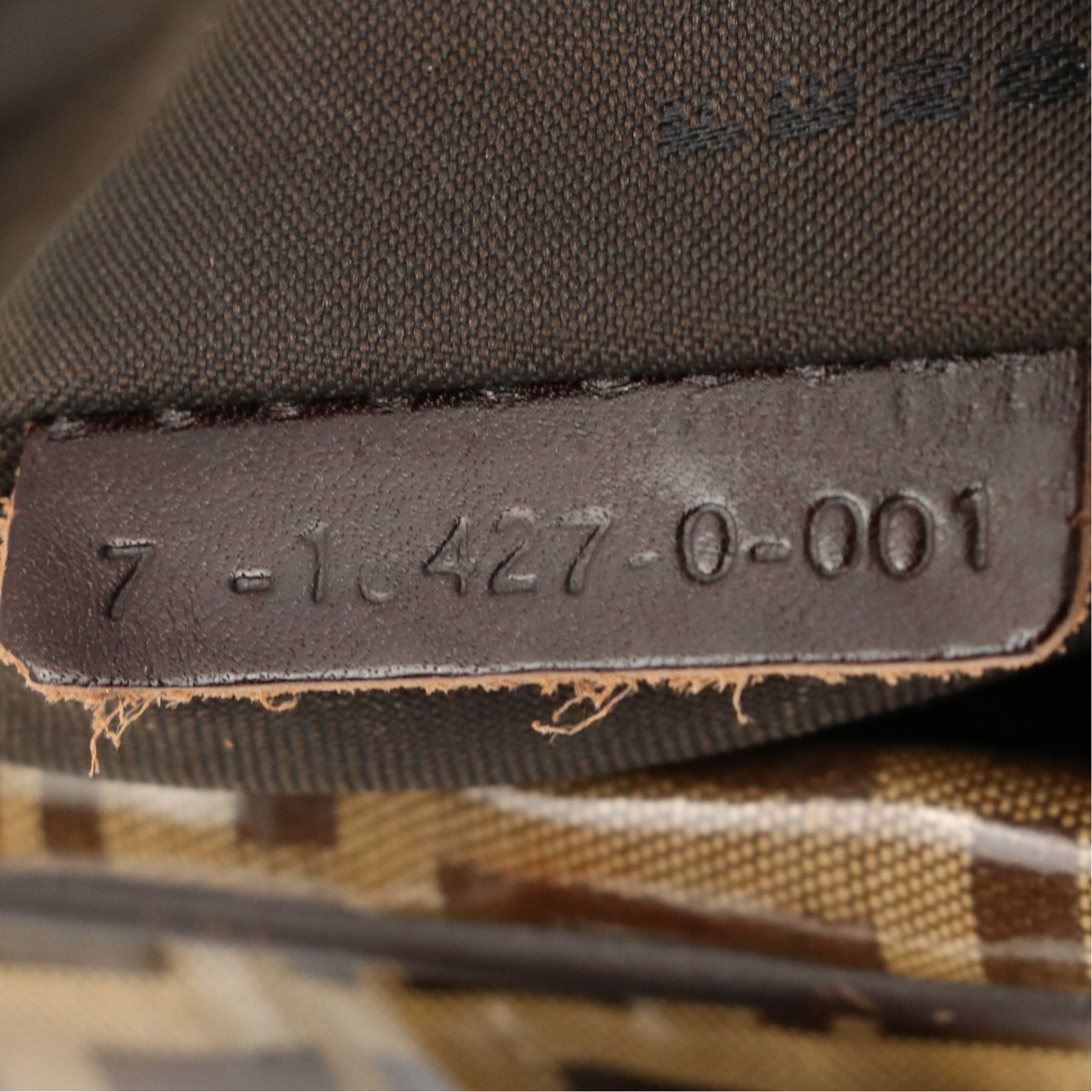 Fendi Handbag in Vinyl Coated Zucchino Canvas with Leather Trim