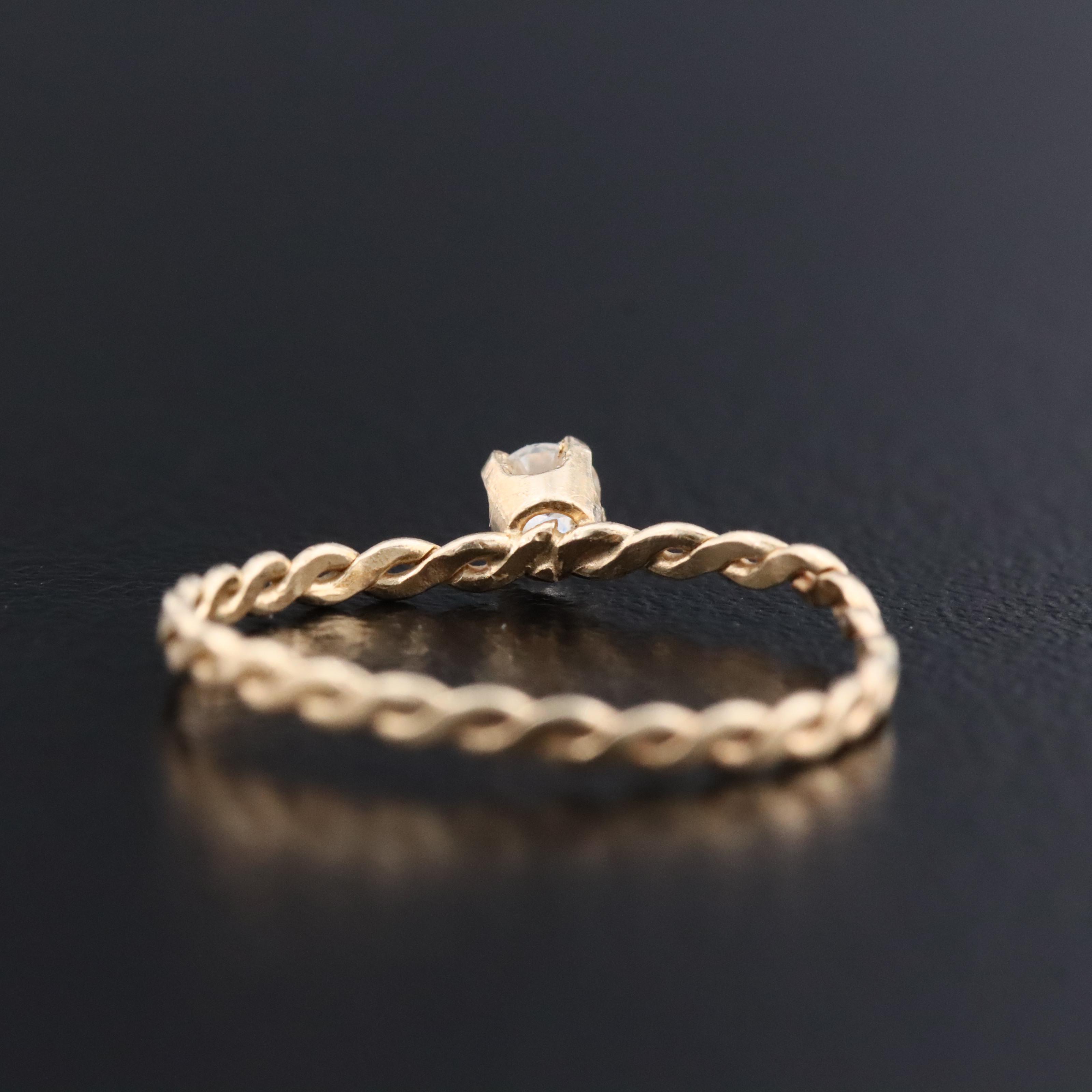 14K CZ Ring