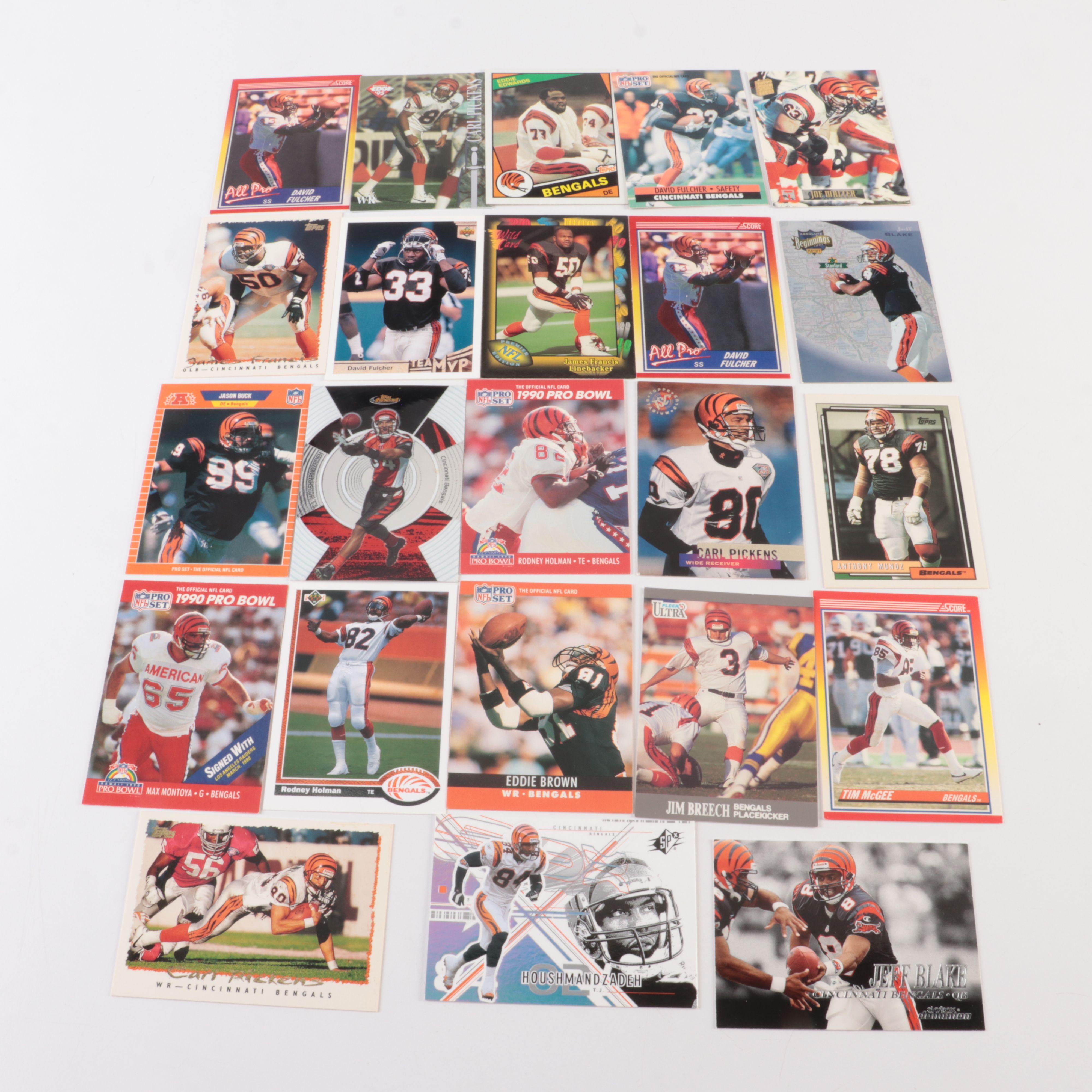 Cincinnati Bengals Football Card Collection, 1970s to 2000s