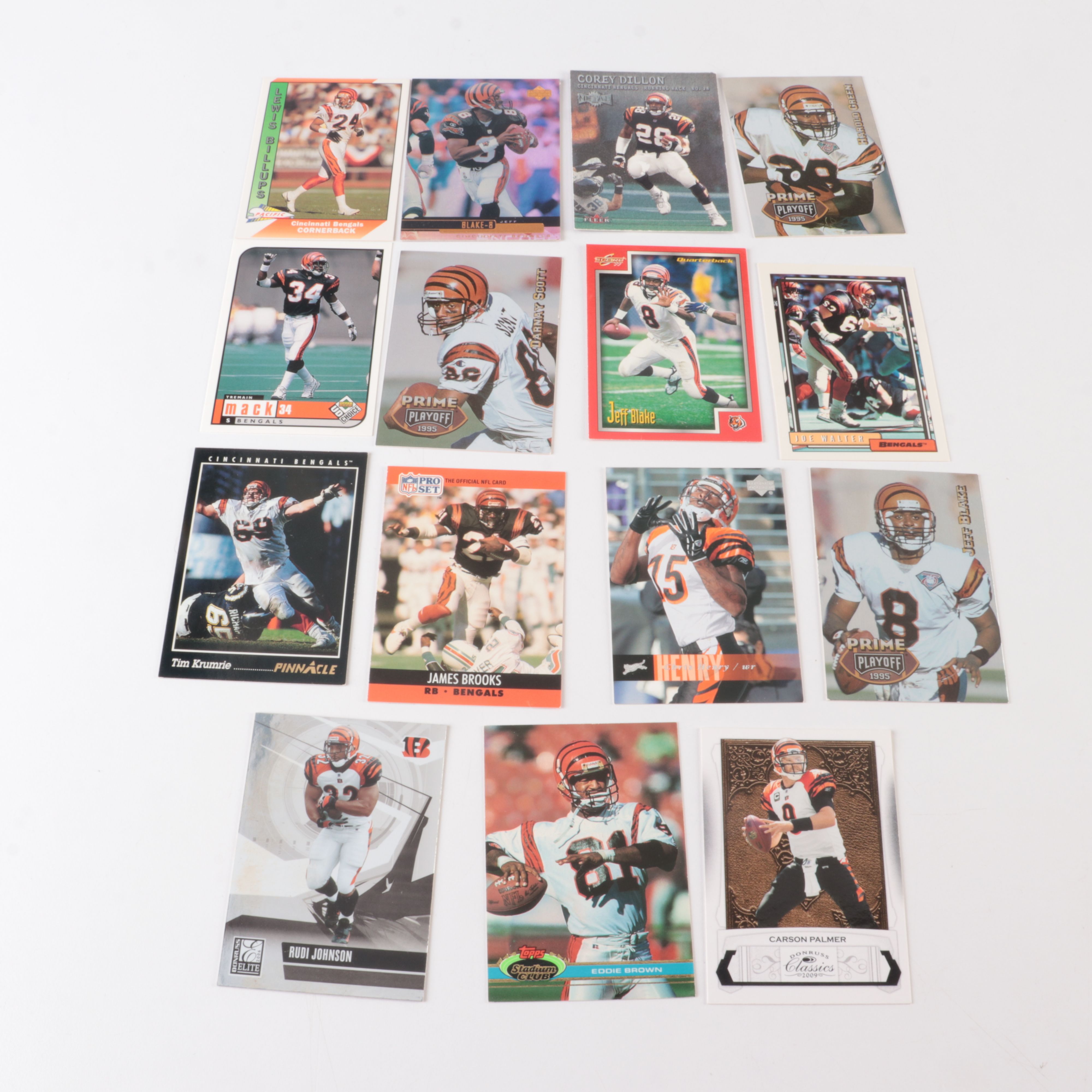 Cincinnati Bengals Football Card Collection, 1970s to 2000s
