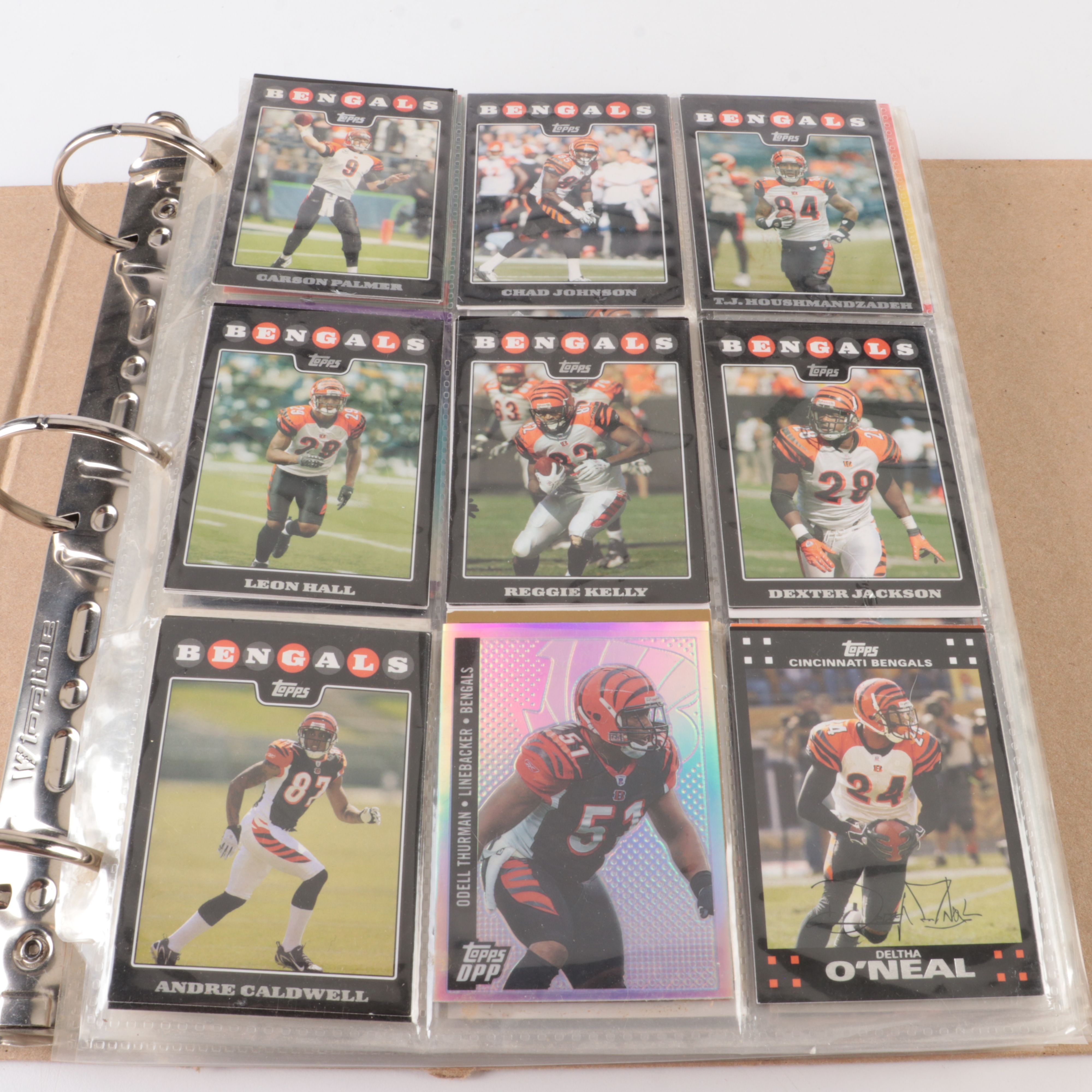 Cincinnati Bengals Football Card Collection, 1970s to 2000s