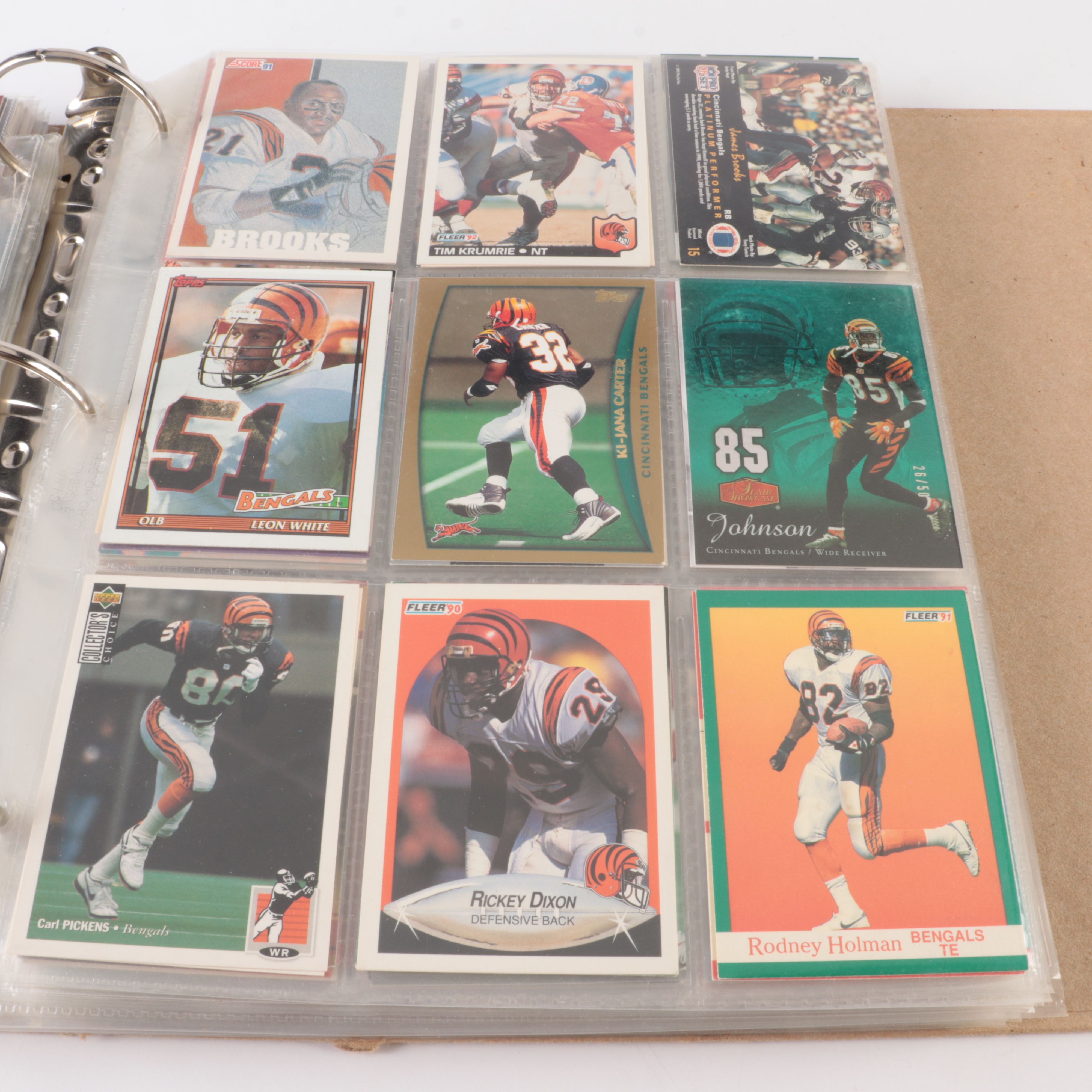 Cincinnati Bengals Football Card Collection, 1970s to 2000s