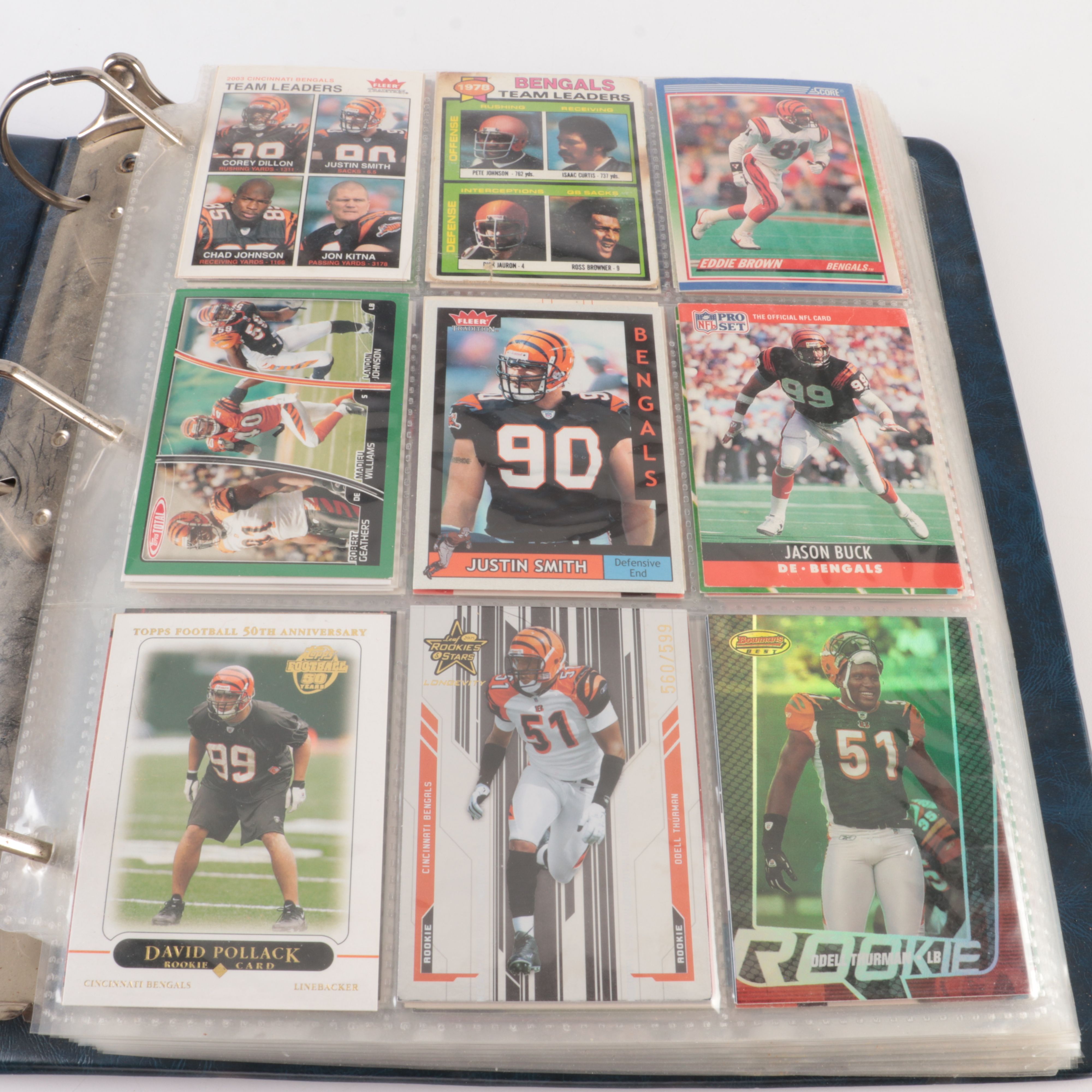 Cincinnati Bengals Football Card Collection, 1970s to 2000s