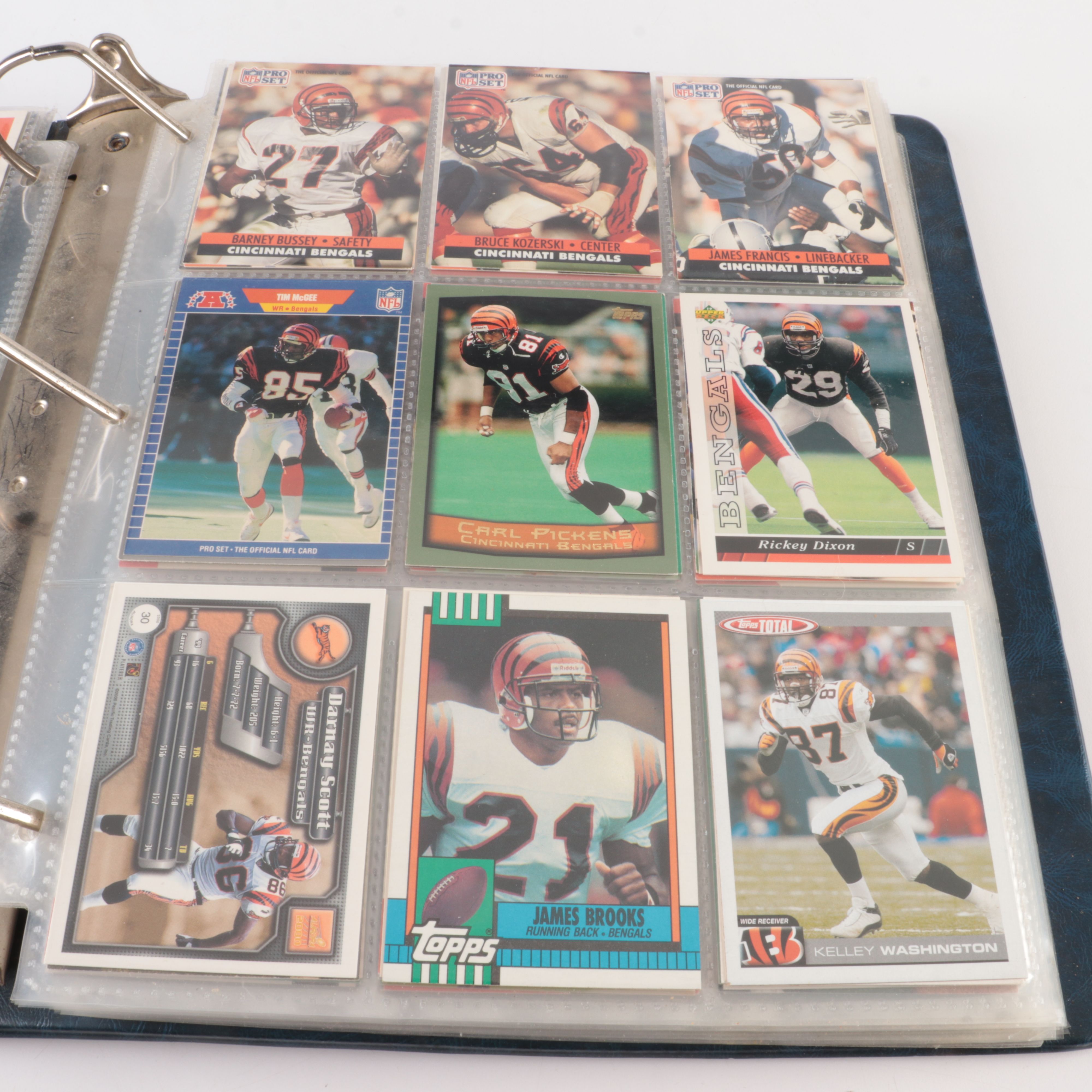 Cincinnati Bengals Football Card Collection, 1970s to 2000s