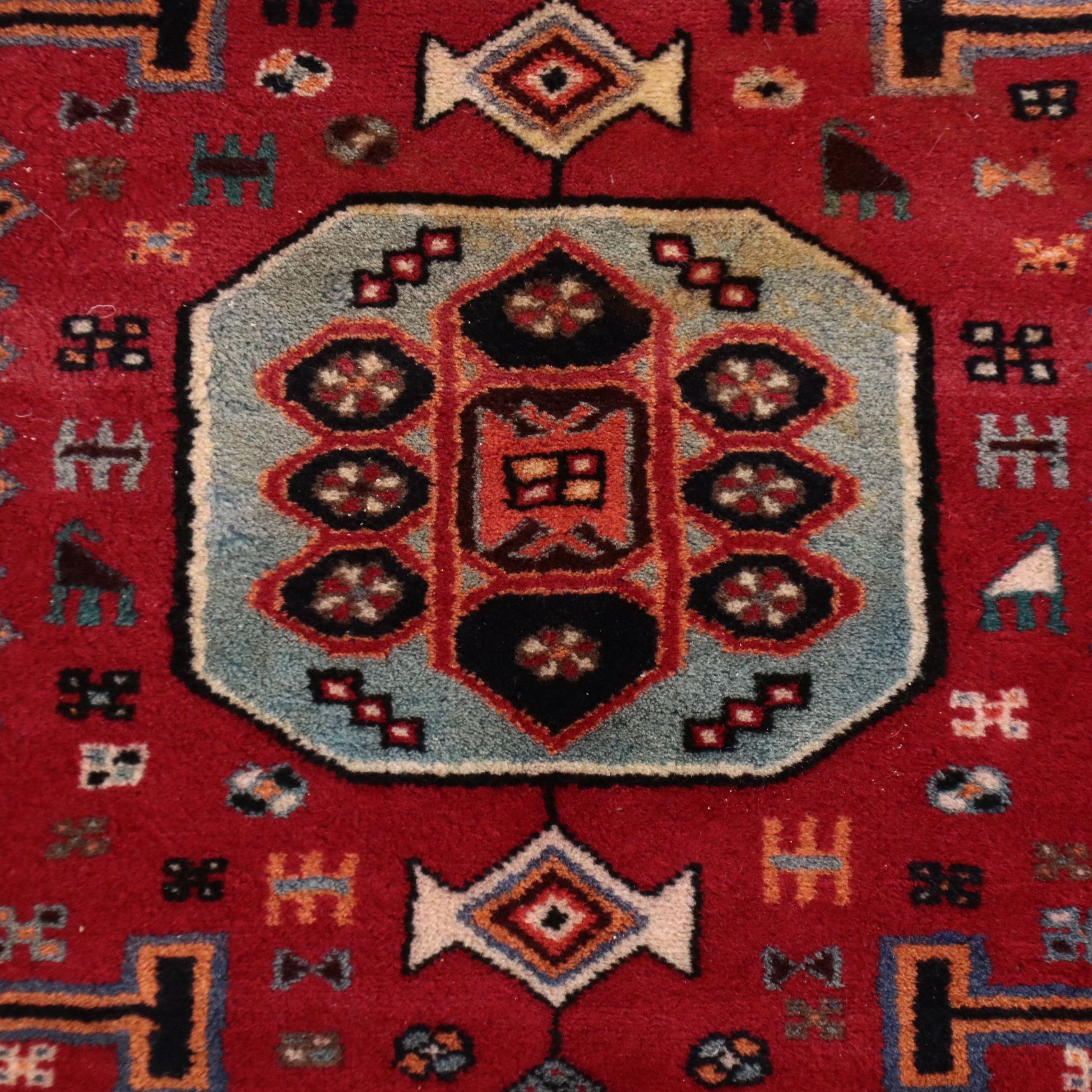 4'3 x 6'4 Hand-Knotted Persian Viss Area Rug