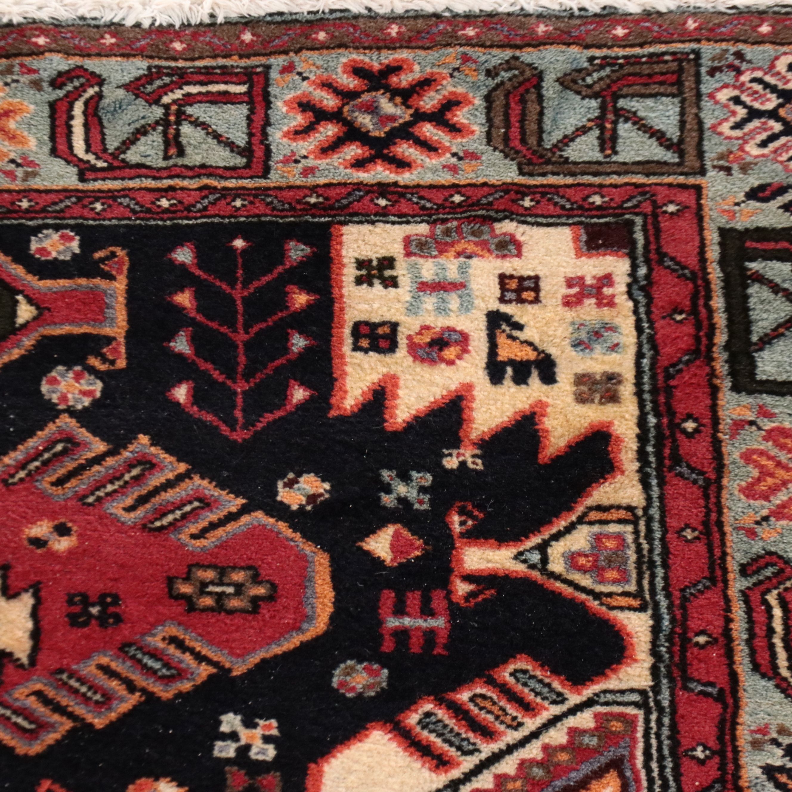 4'3 x 6'4 Hand-Knotted Persian Viss Area Rug