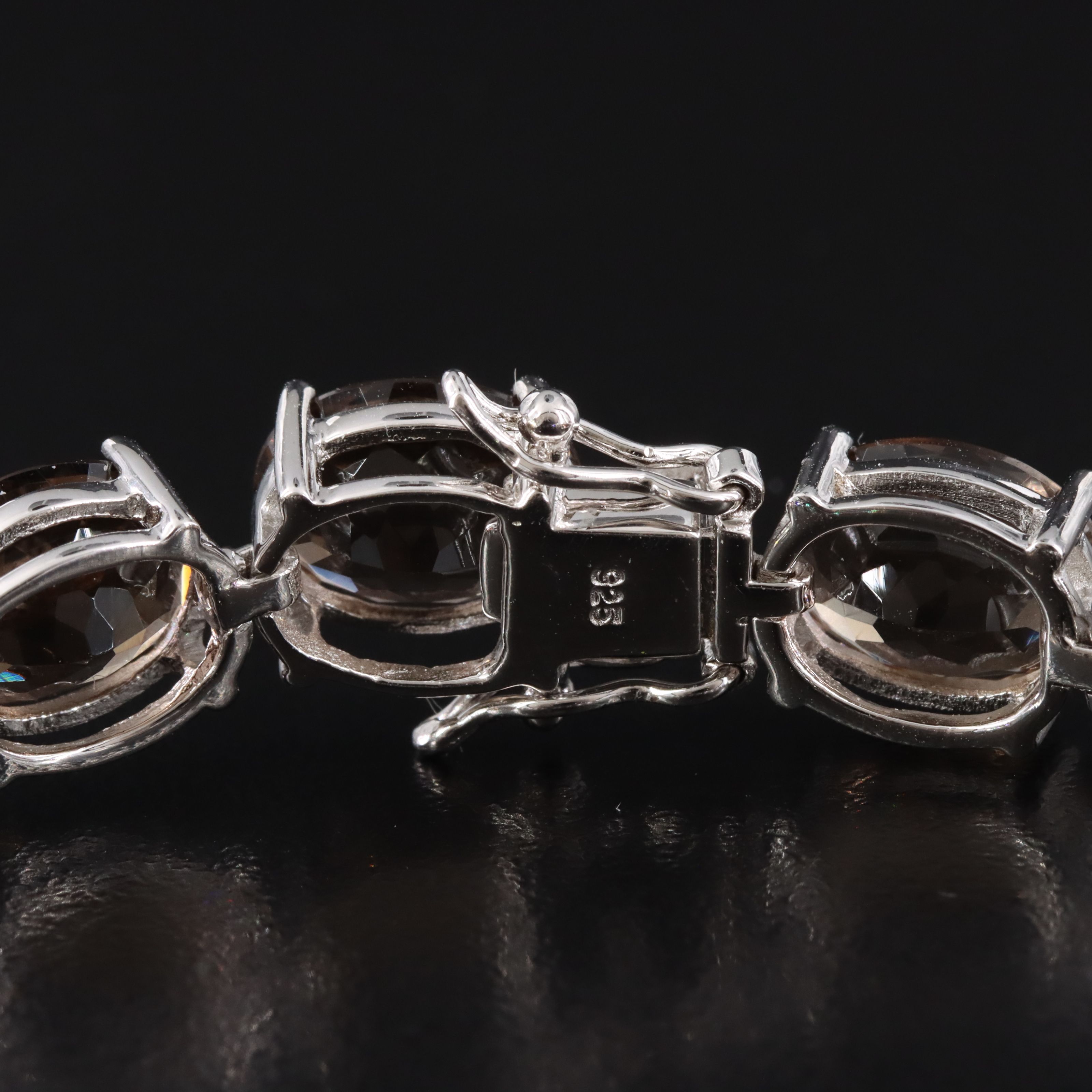 Sterling Smoky Quartz Bracelet