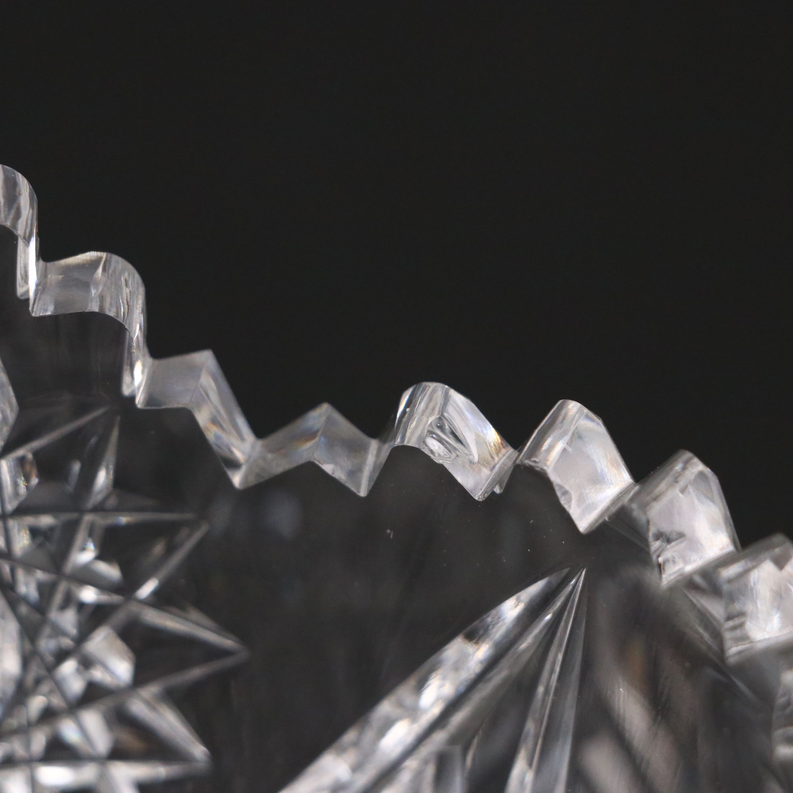 Sunburst Cut Crystal Pitcher