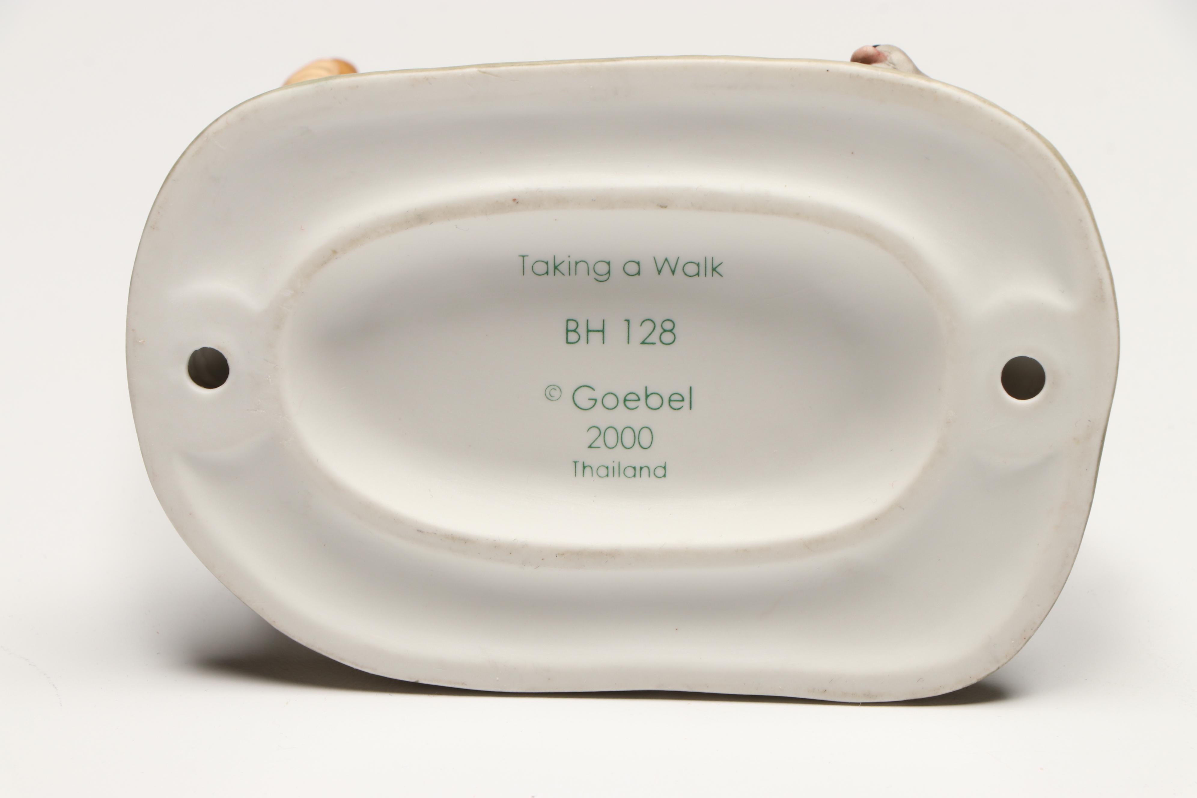 Goebel "Taking a Walk" and Other Porcelain Figurines