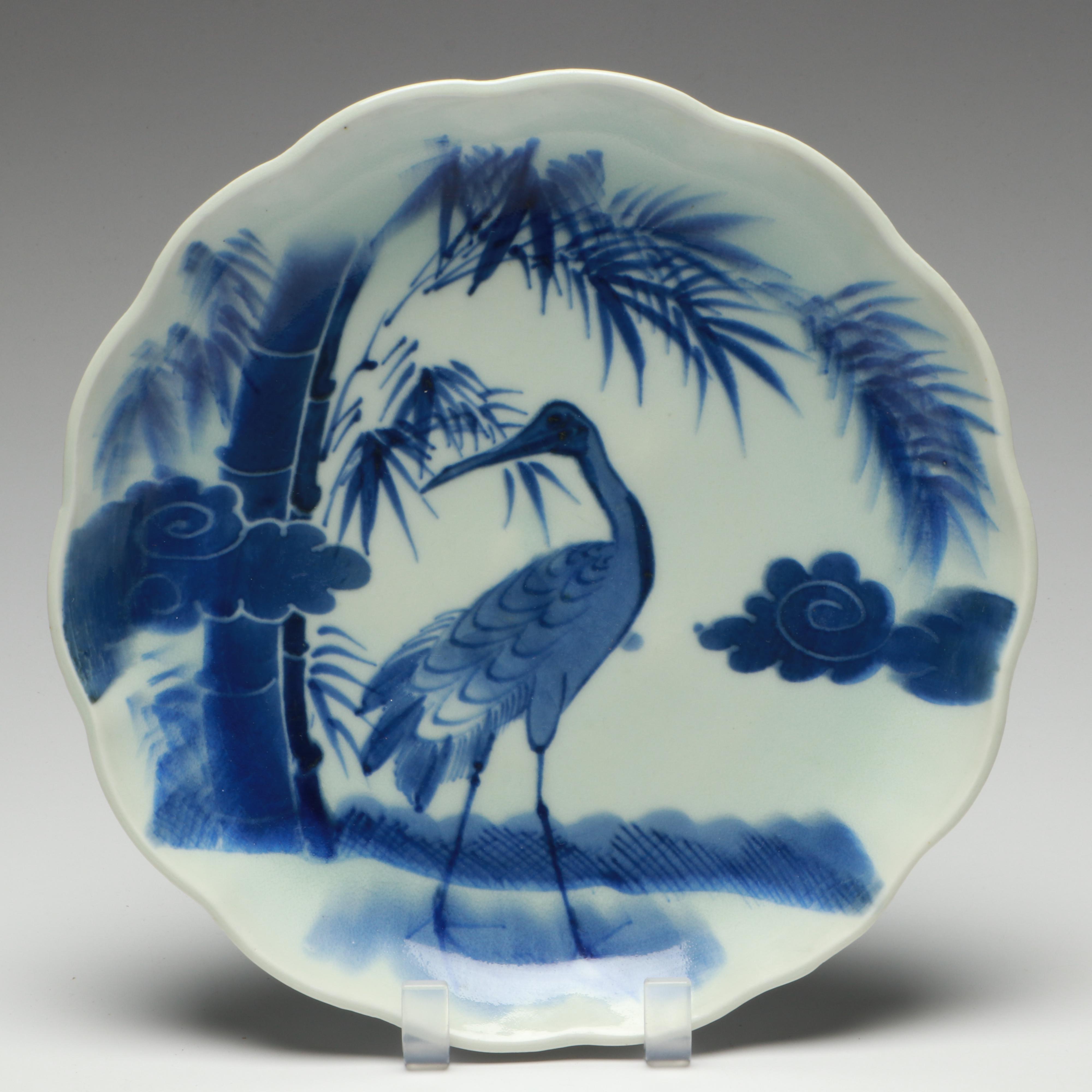 Chinese Export "Flower Basket" Octagonal Platter and Other Service Pieces