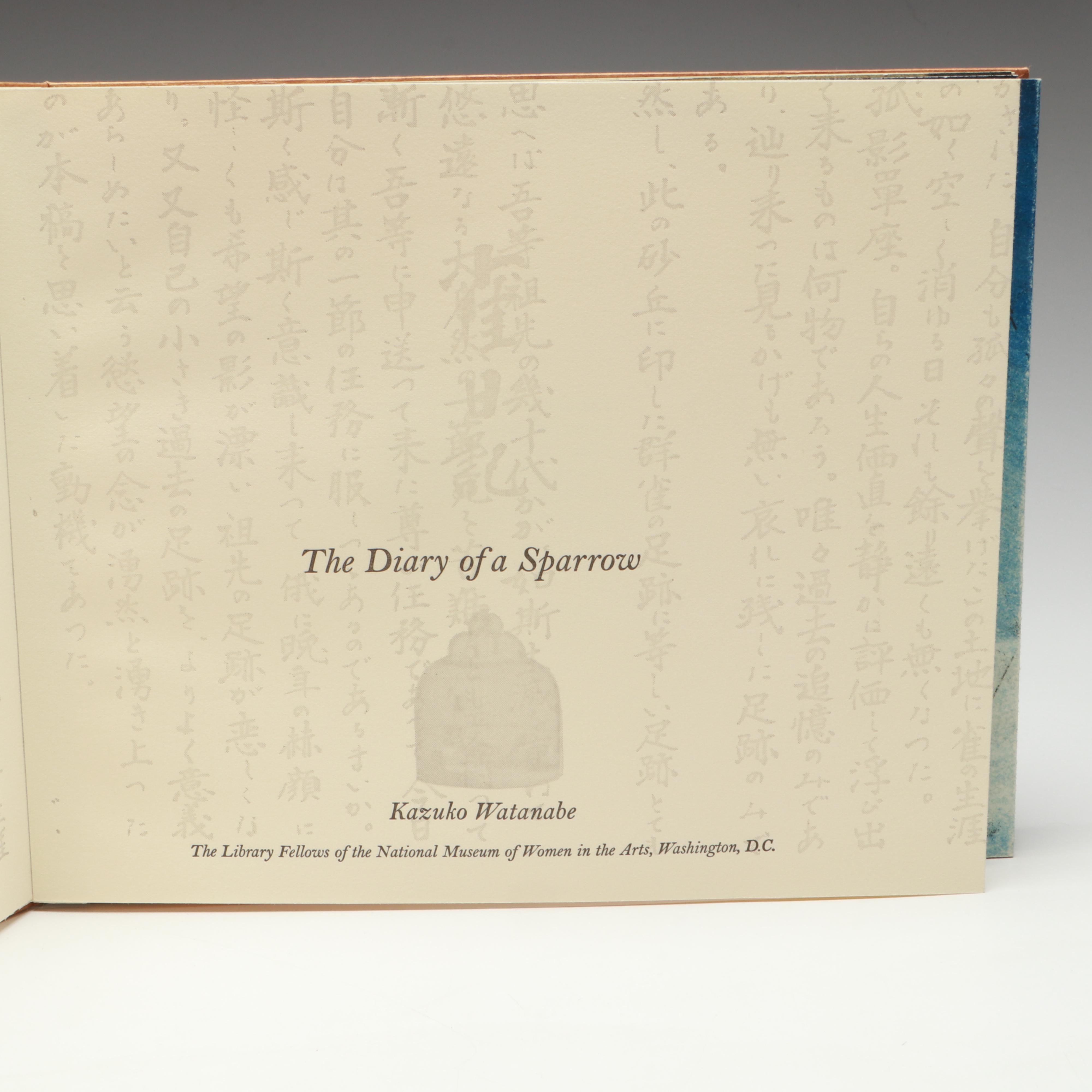 Signed Limited Edition "The Diary of a Sparrow" by Kazuko Watanabe, 1999