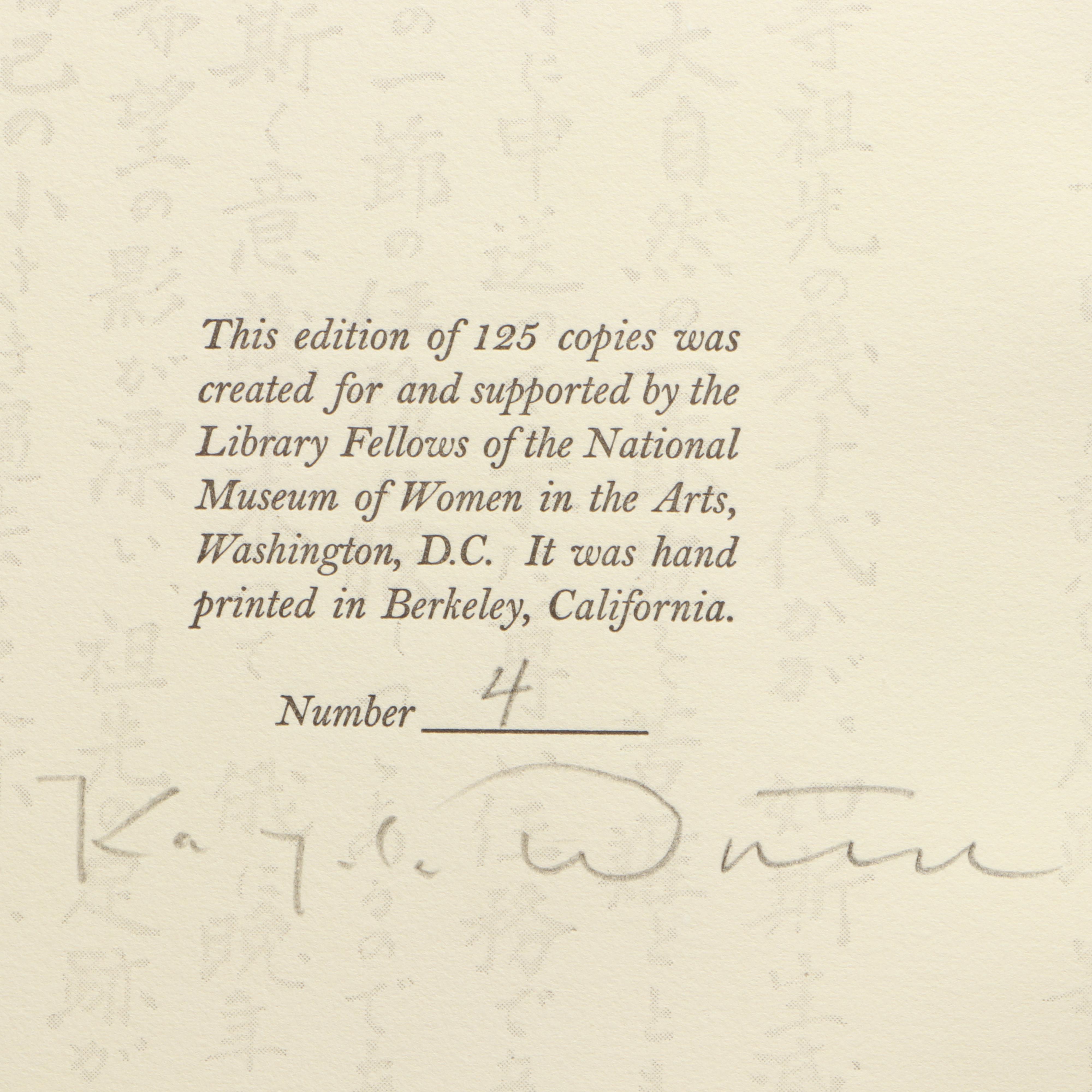 Signed Limited Edition "The Diary of a Sparrow" by Kazuko Watanabe, 1999