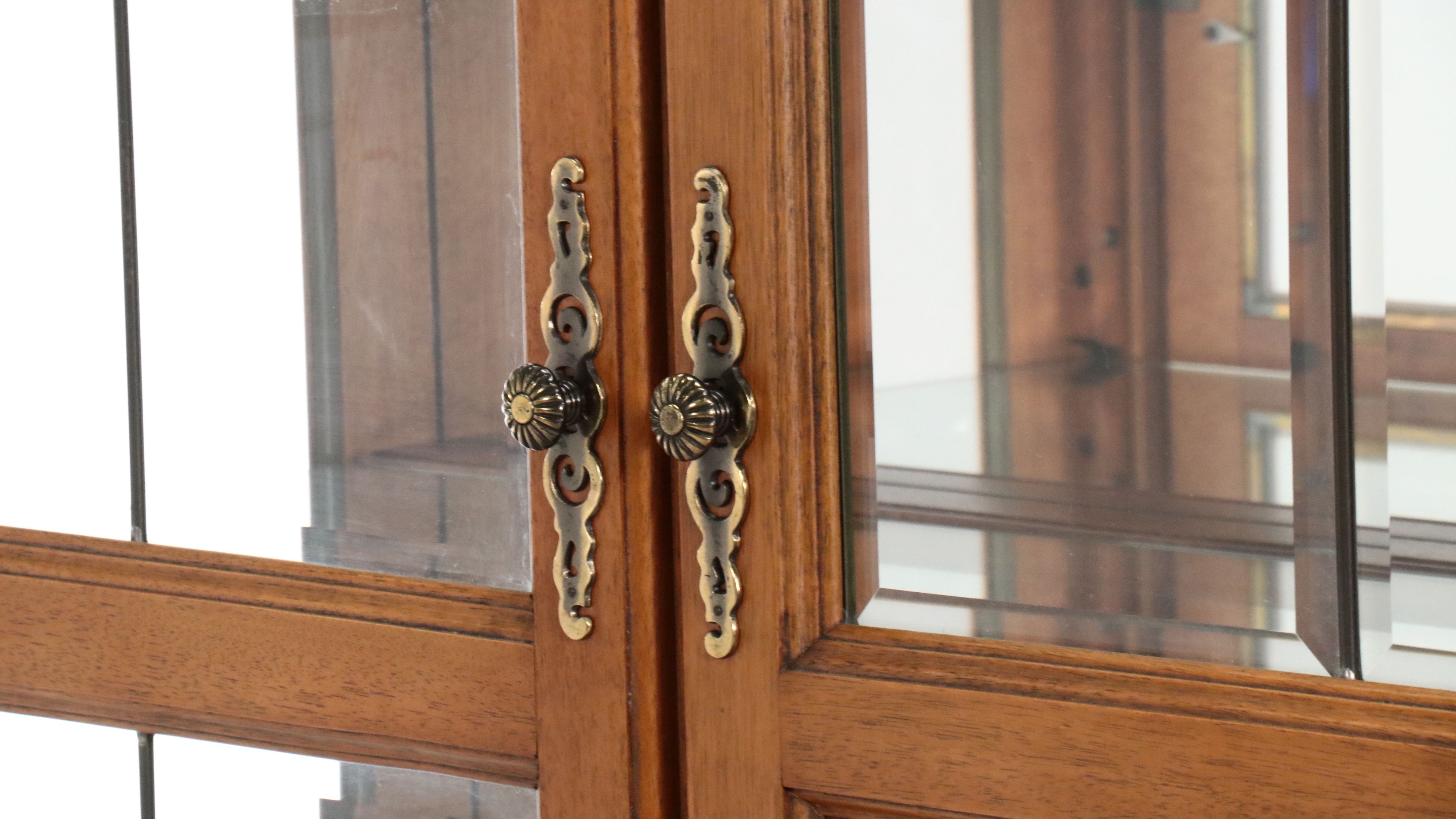 Traditional Style Illuminated Curio Cabinet