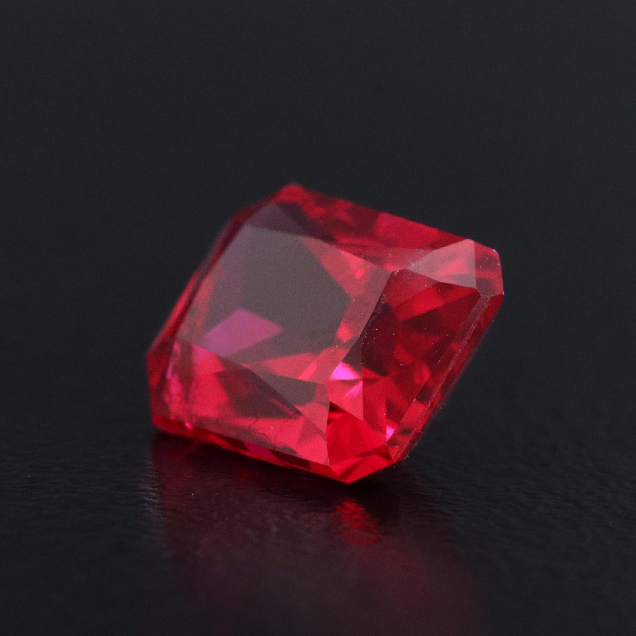 Loose 3.20 CT Lab Grown Ruby