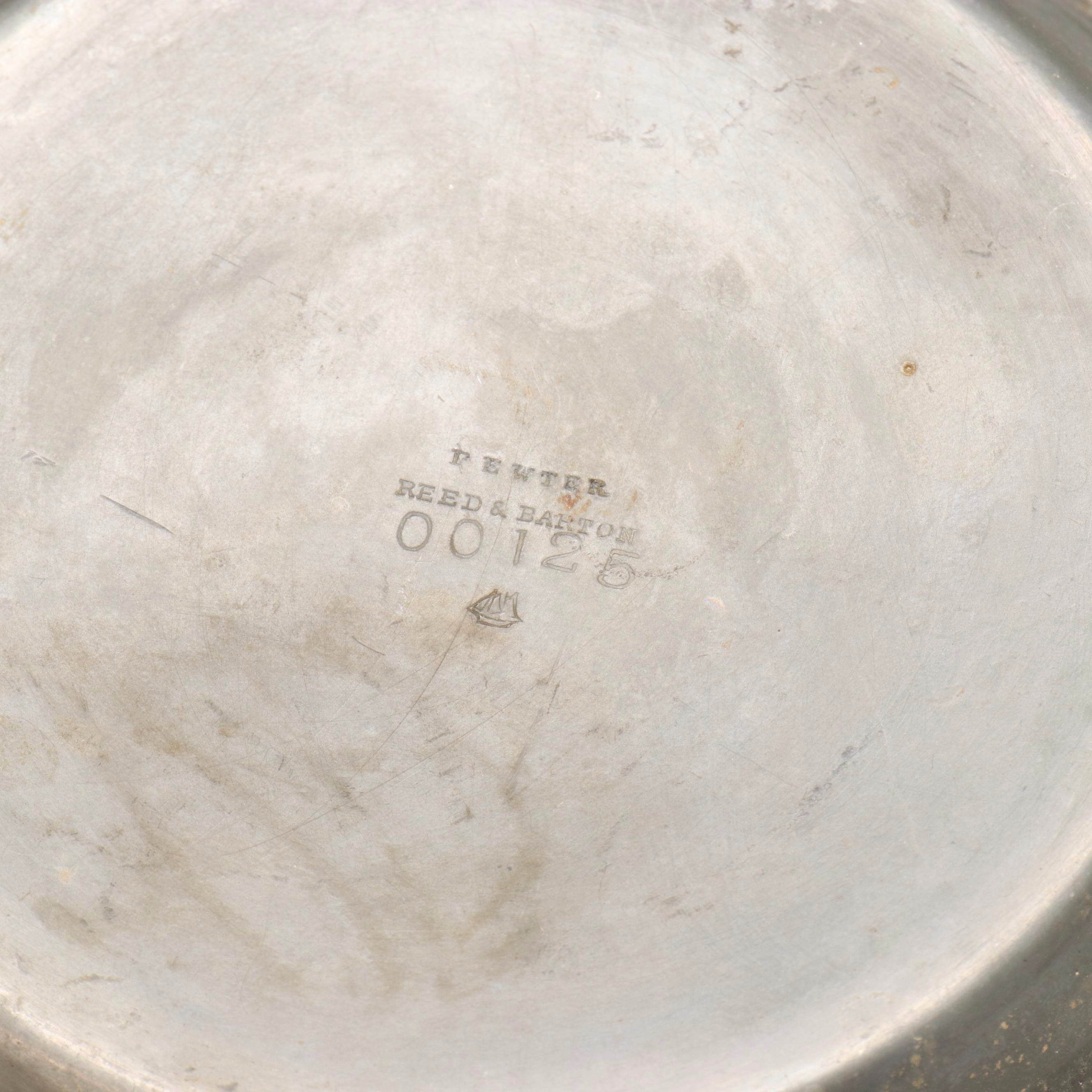 Reed & Barton Pewter Mug, Copper Cider Measure and Other Antique Metal Vessels