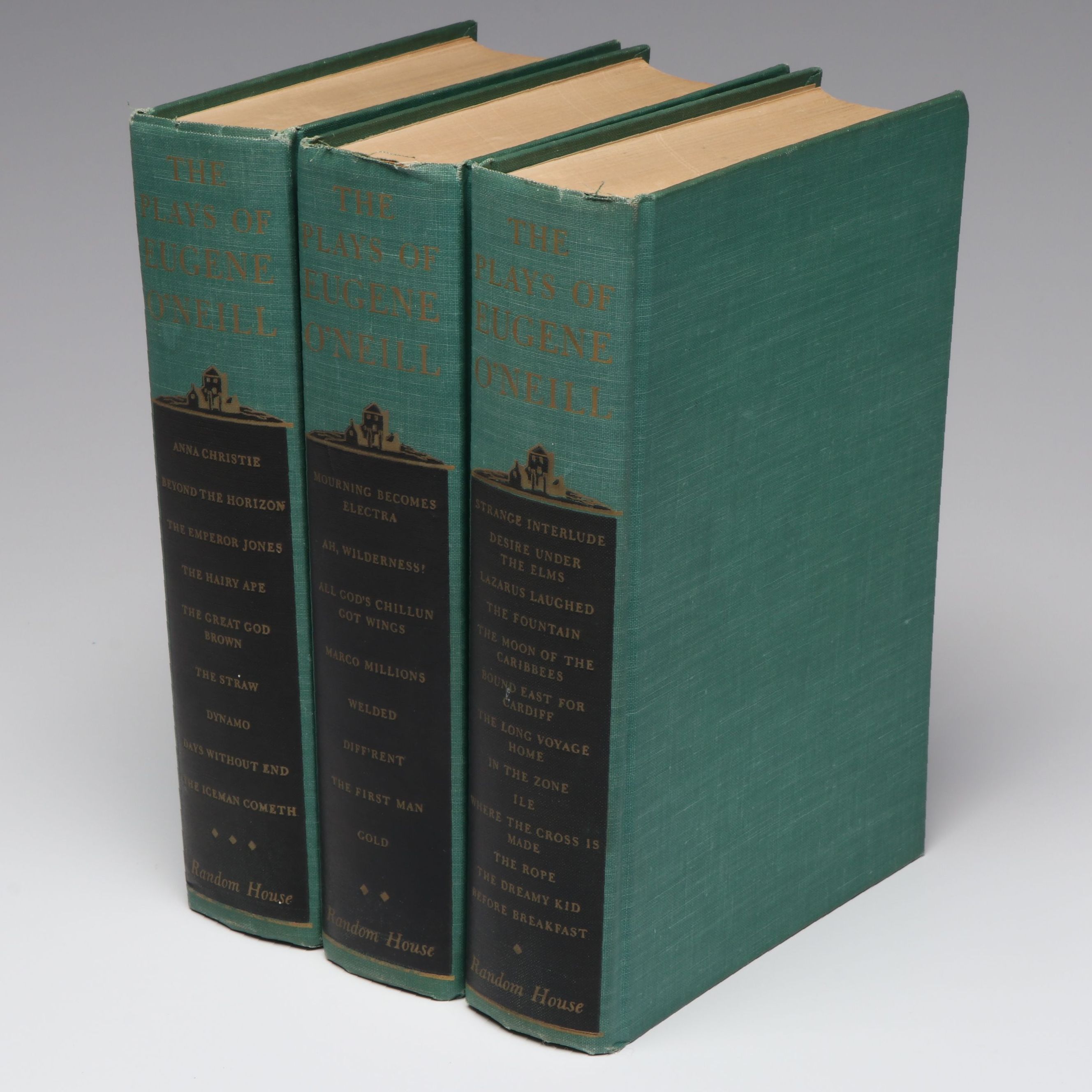 Book Club Edition "The Plays of Eugene O'Neill" Three-Volume Set, 1955