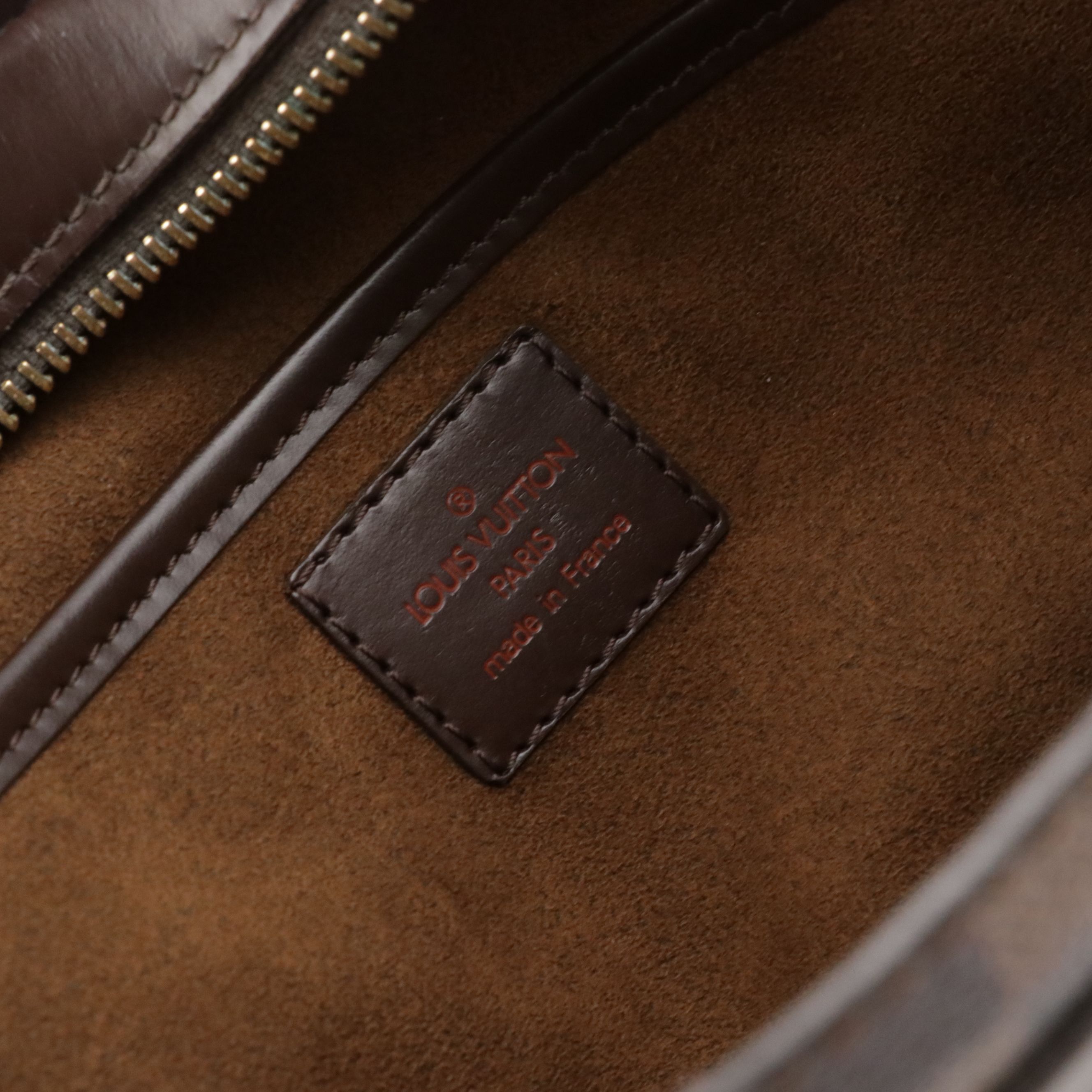 Louis Vuitton Saint Louis Pochette in Damier Ebene Coated Canvas