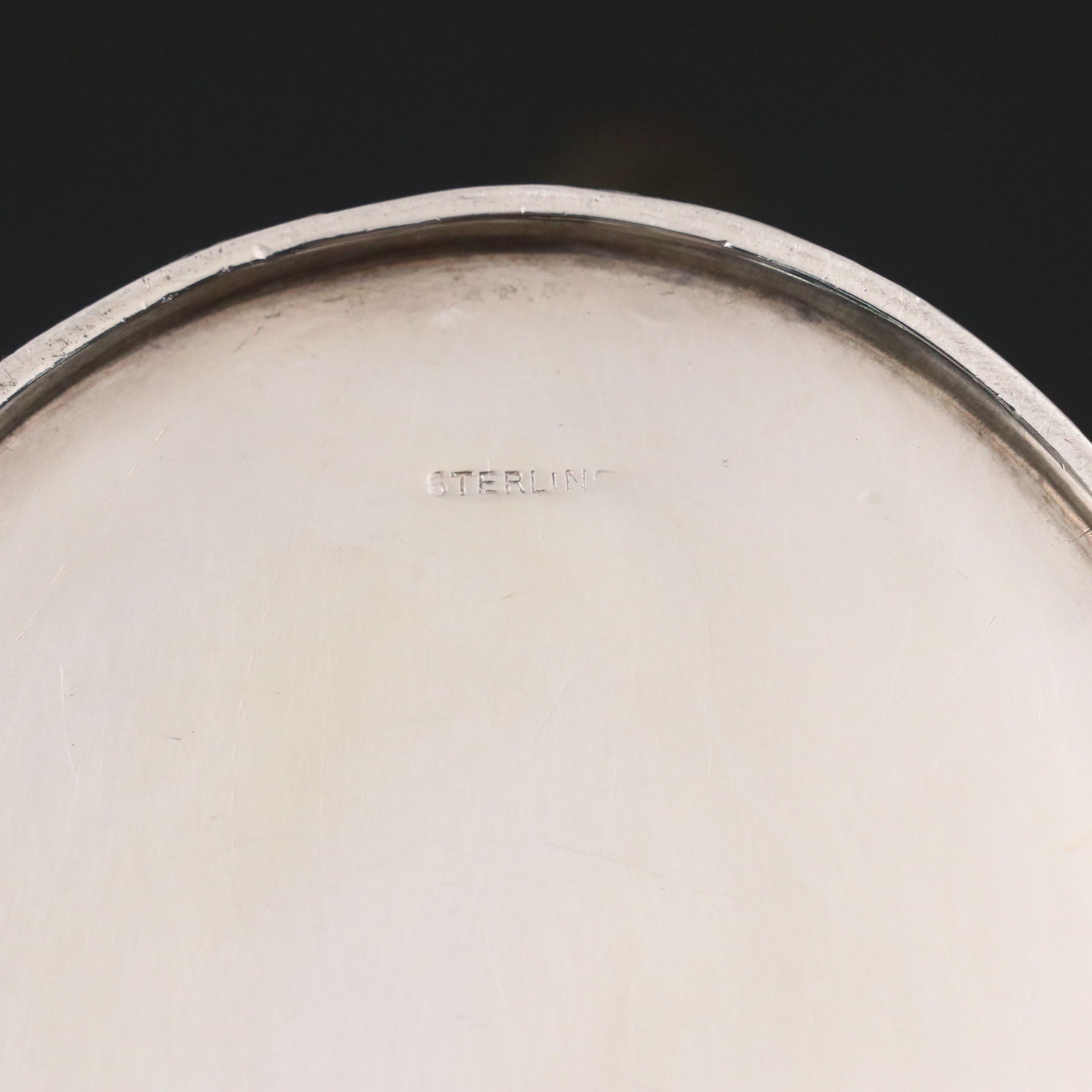 Victorian Chased Sterling Coffee Pot with Ebonized Handle