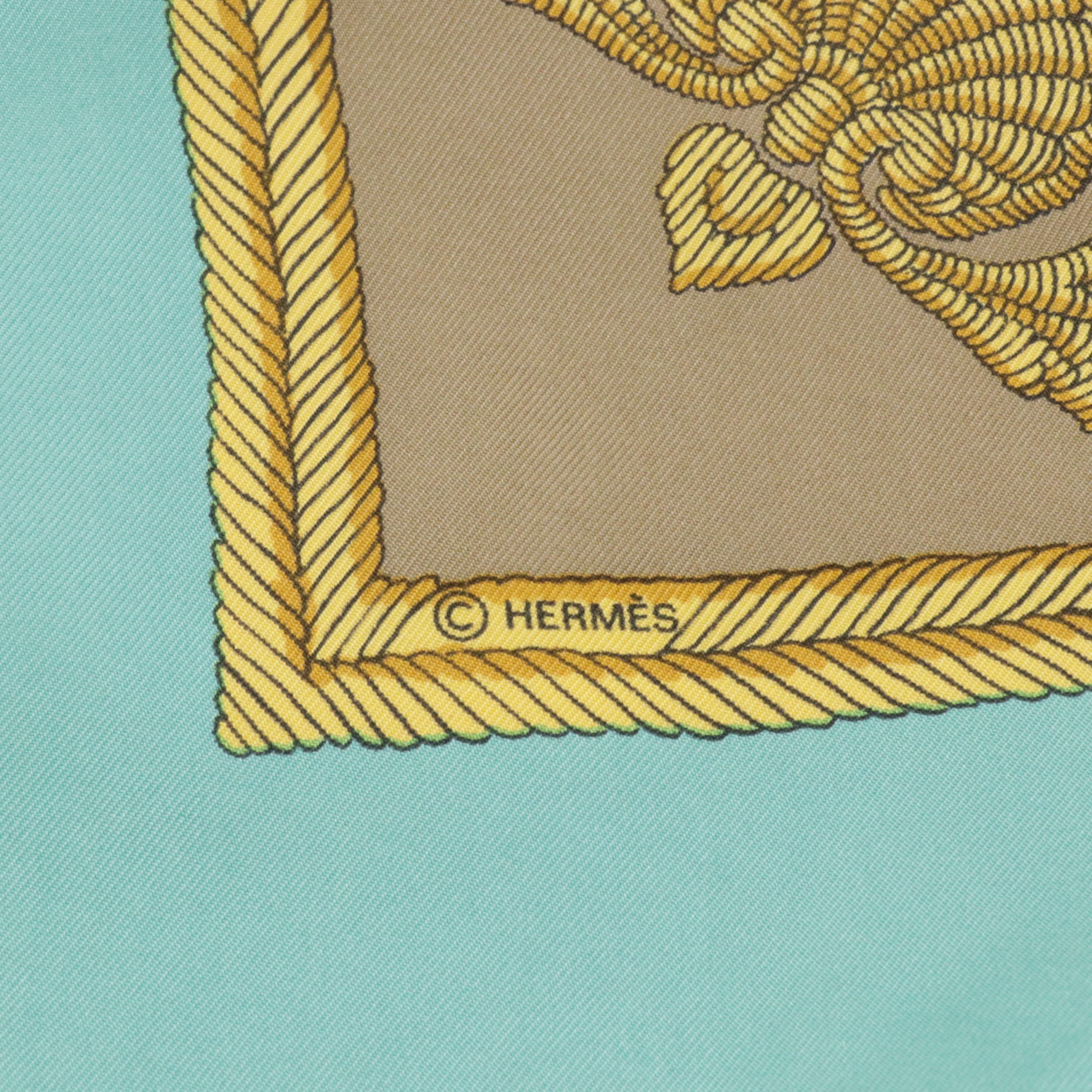 Hermès "Les Armes de Paris" Scarf 90 in Silk Twill