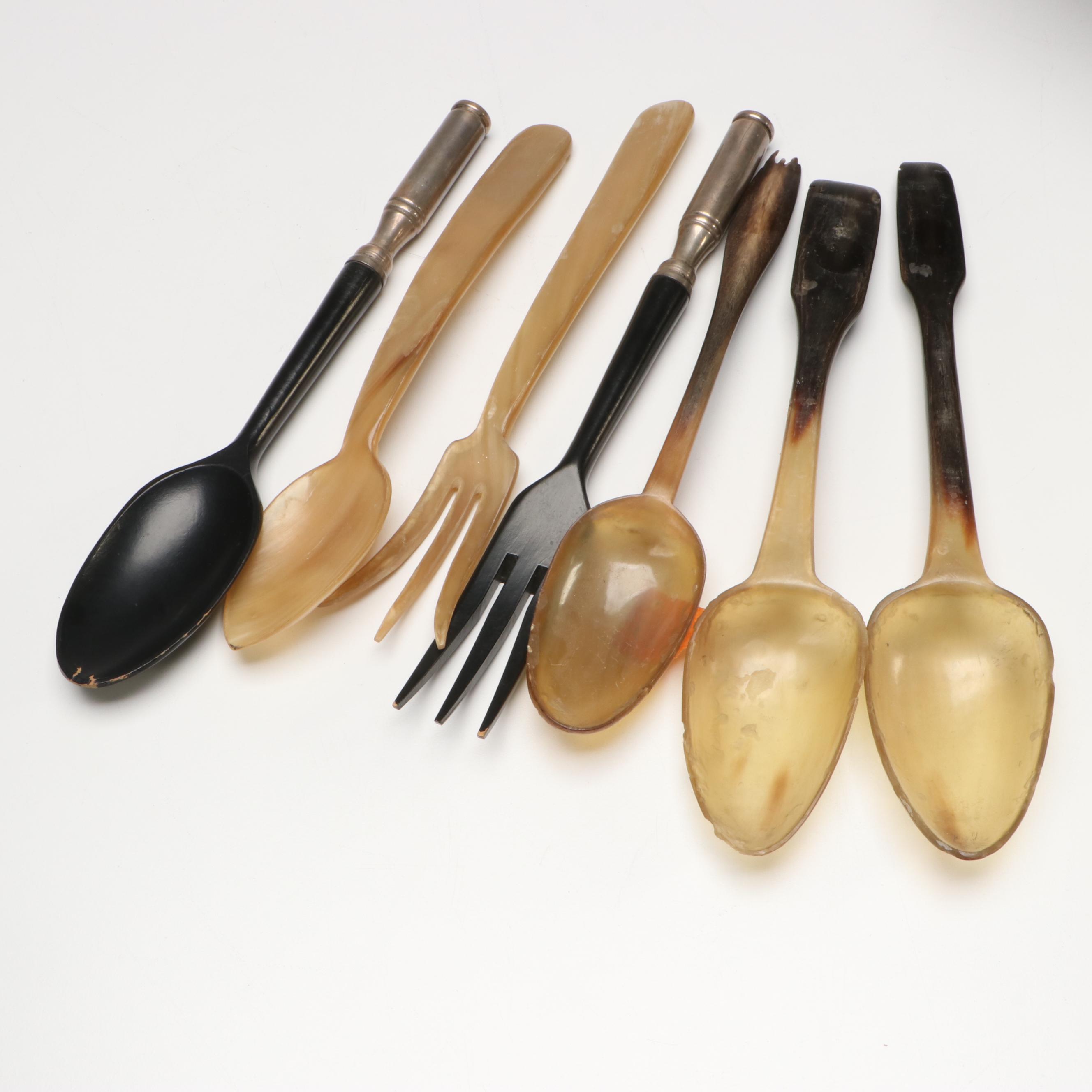 Italian Wood and Sterling Silver Salad Set with More Kitchen Tools and Décor