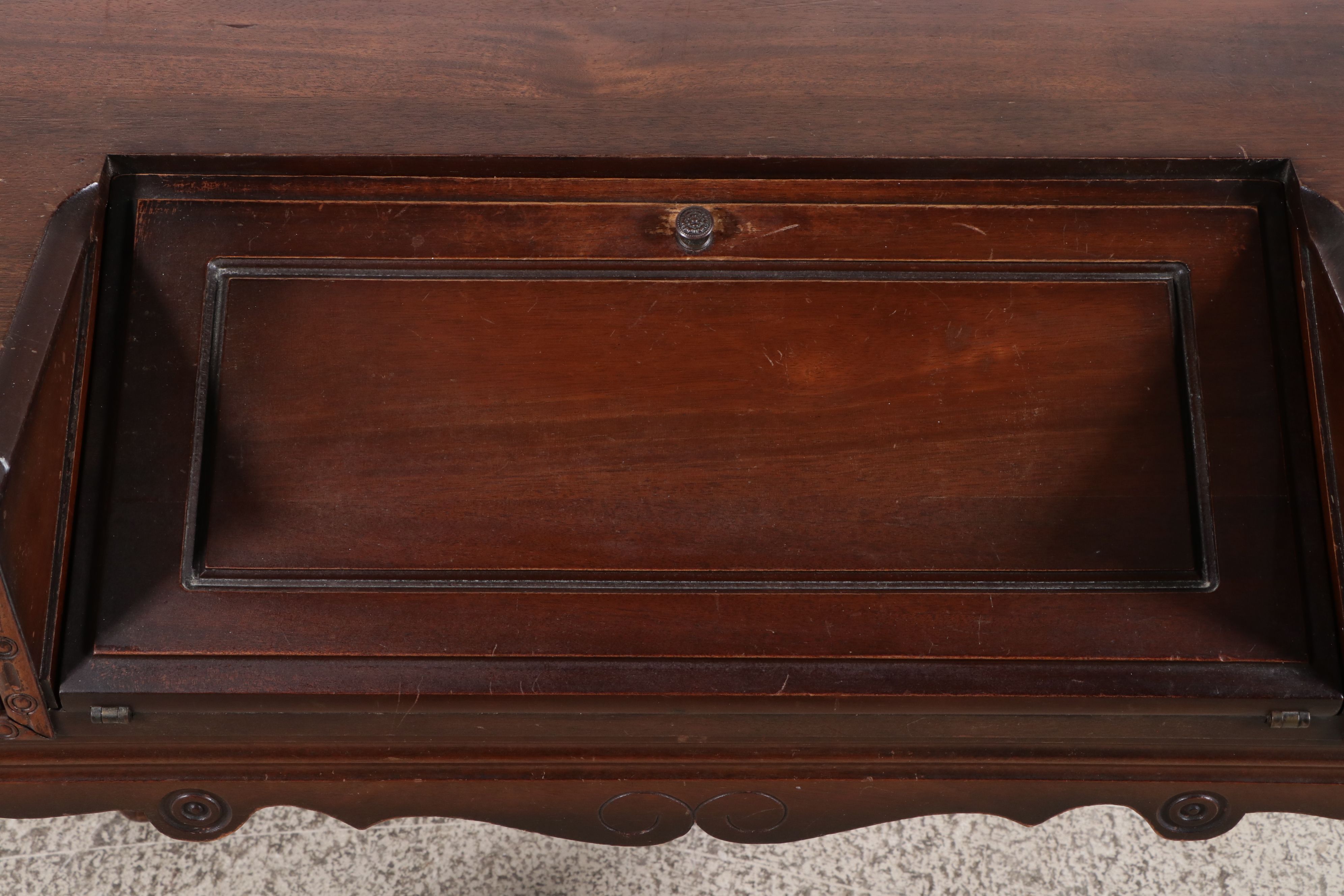 Victorian Mahogany Spinet Fall-Front Writing Desk, Early 20th Century