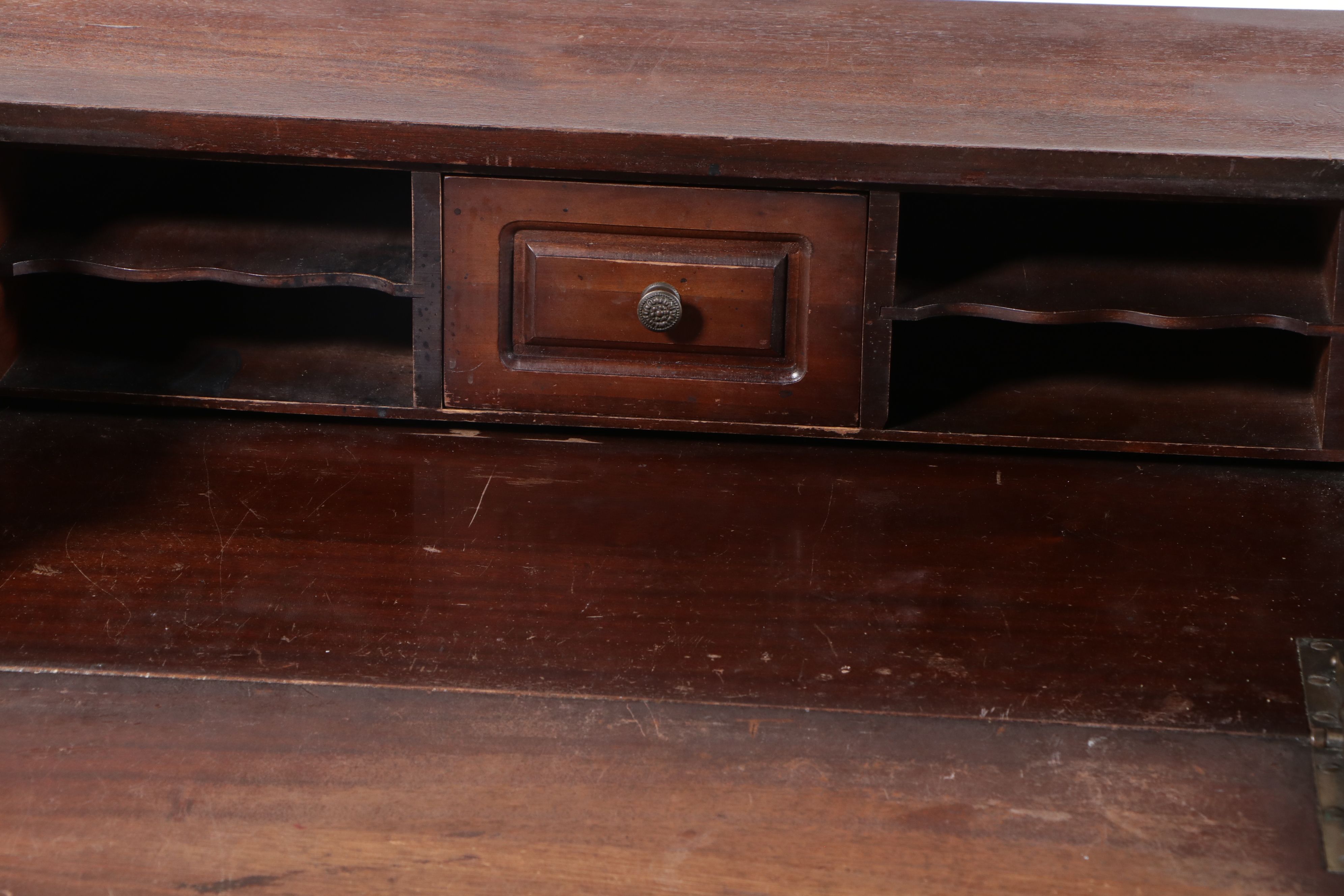 Victorian Mahogany Spinet Fall-Front Writing Desk, Early 20th Century