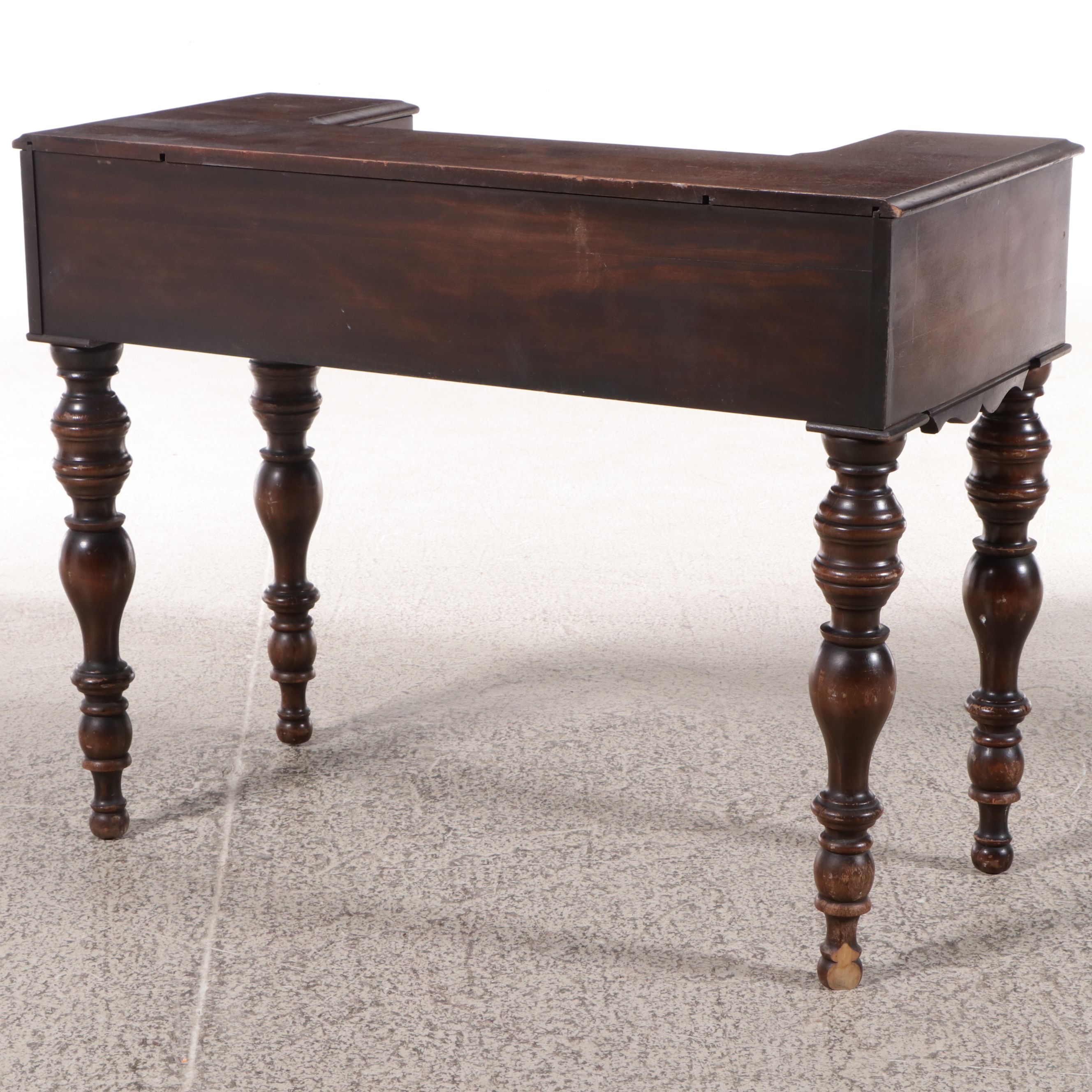 Victorian Mahogany Spinet Fall-Front Writing Desk, Early 20th Century