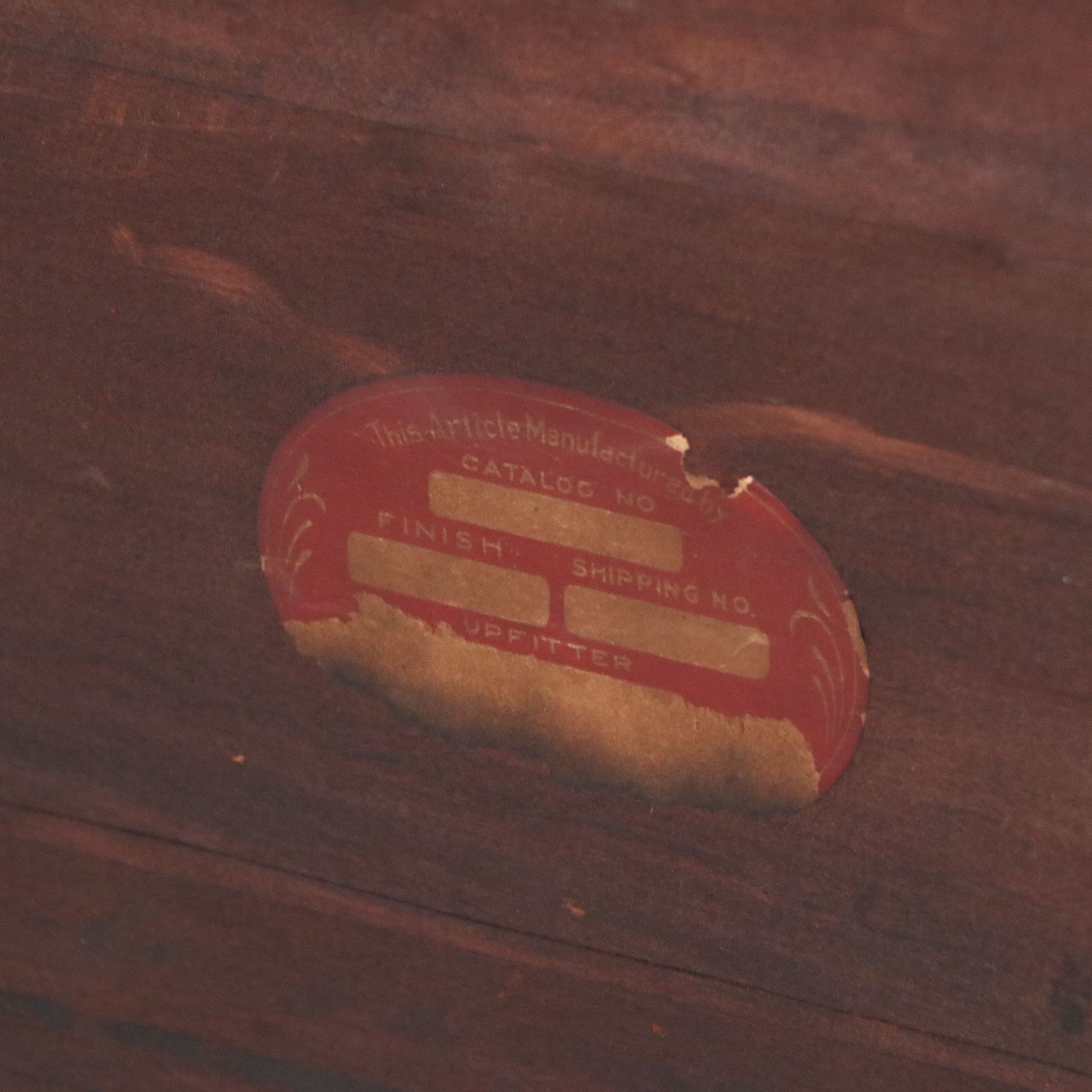 Queen Anne Style Mahogany Finish Drop-Front Desk, Early 20th Century