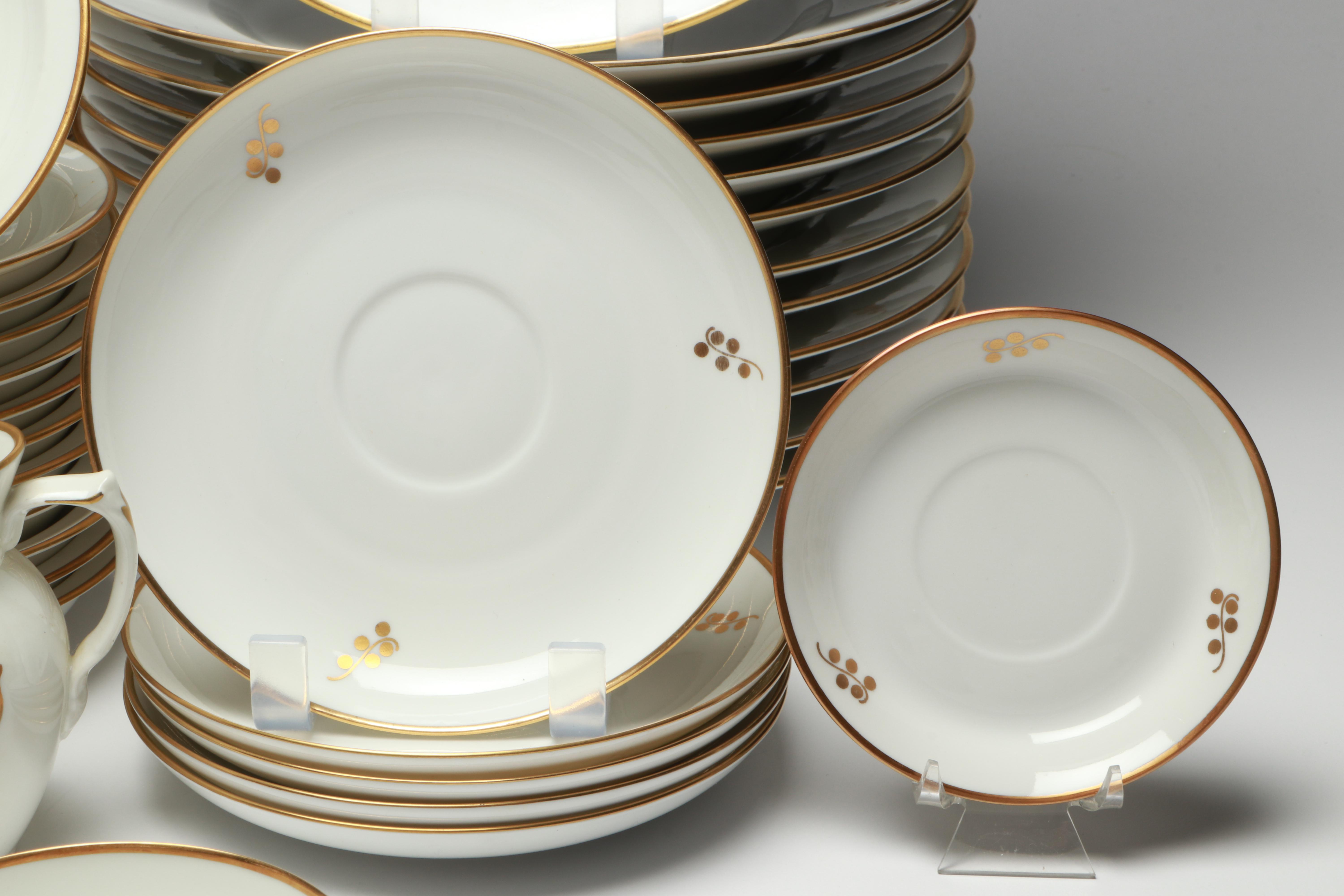 Royal Copenhagen "Brown Iris" Porcelain Dinnerware