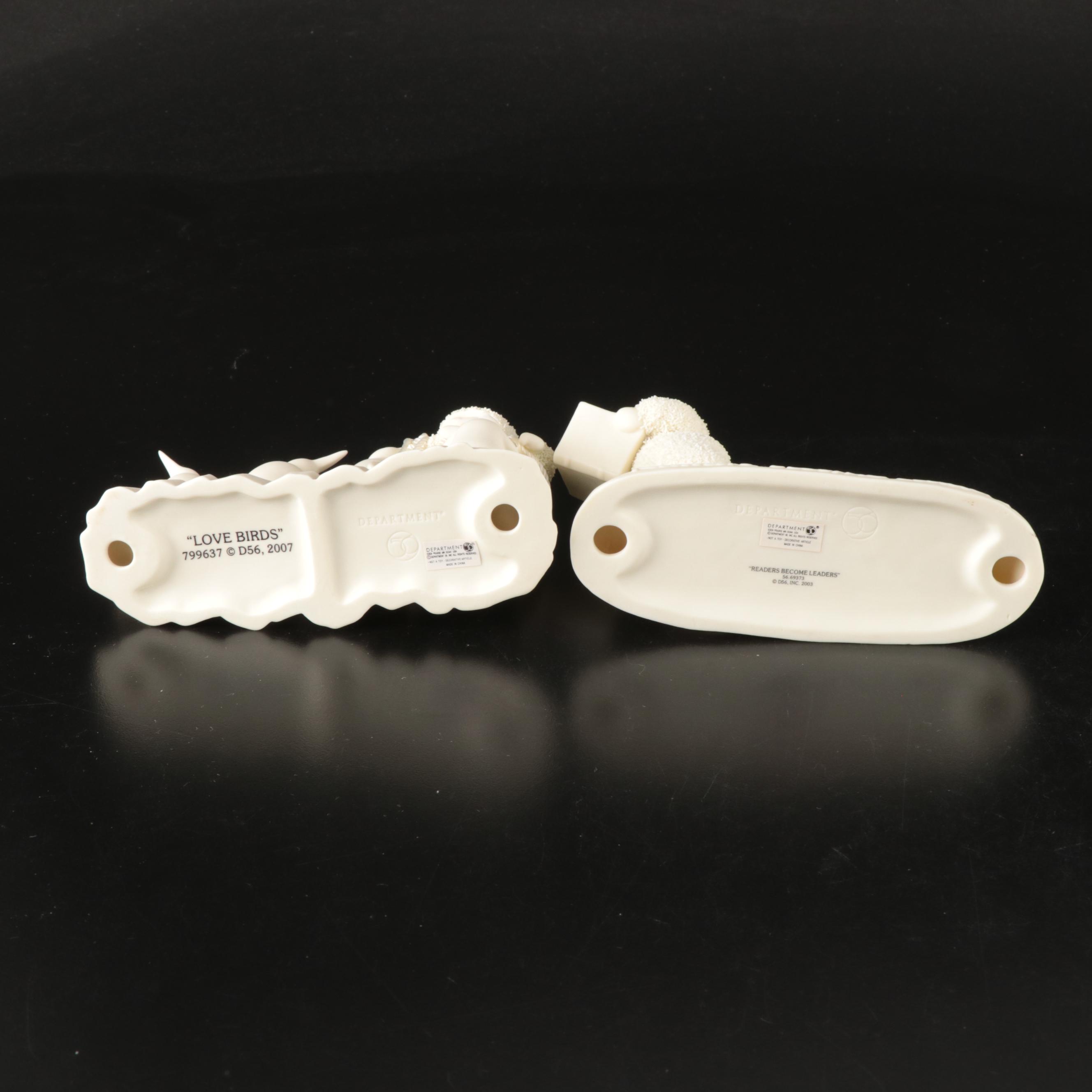 Department 56 "School Crossing," "Congratulations," and More Bisque Figurines