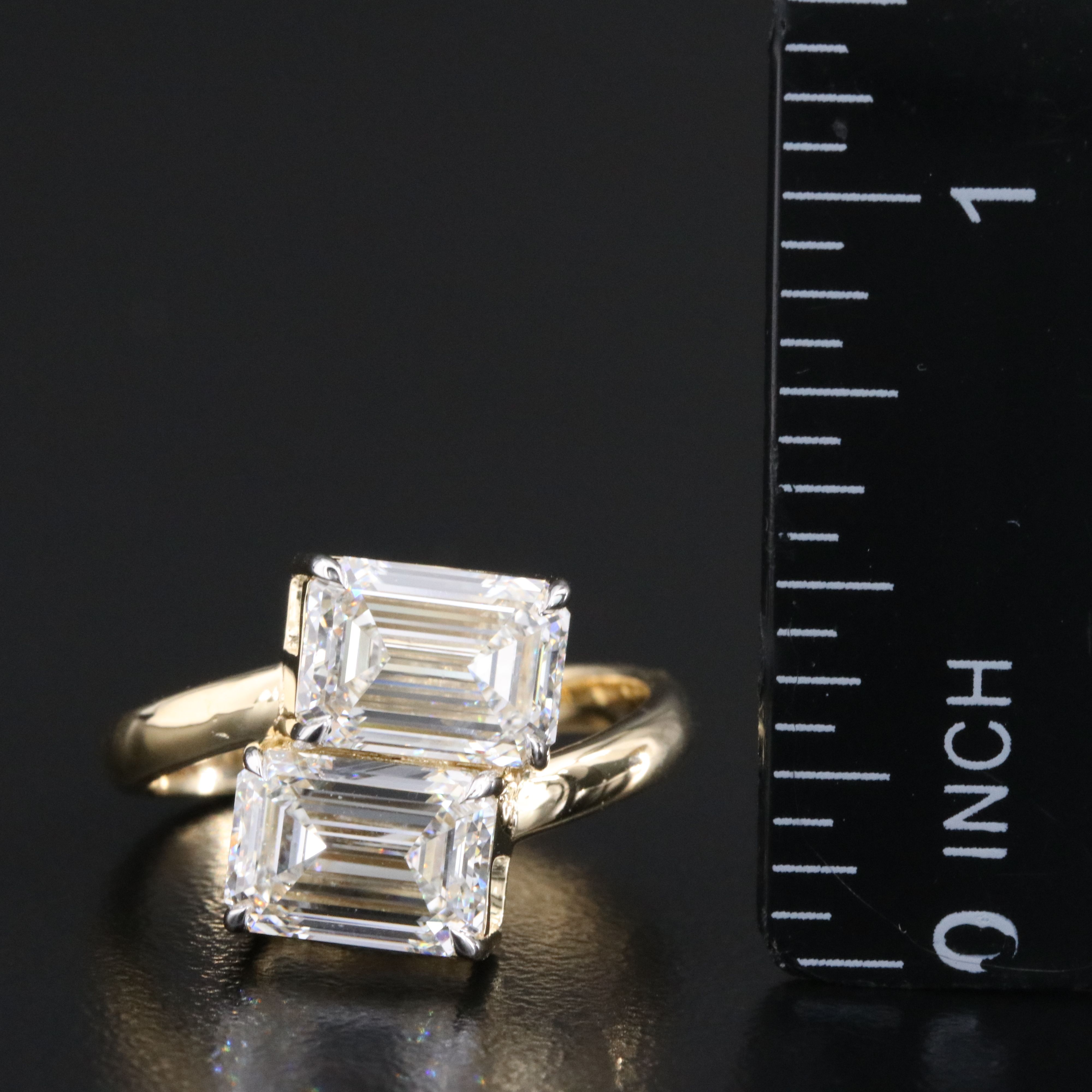 14K 4.20 CTW Lab Grown Diamond Ring with IGI Reports