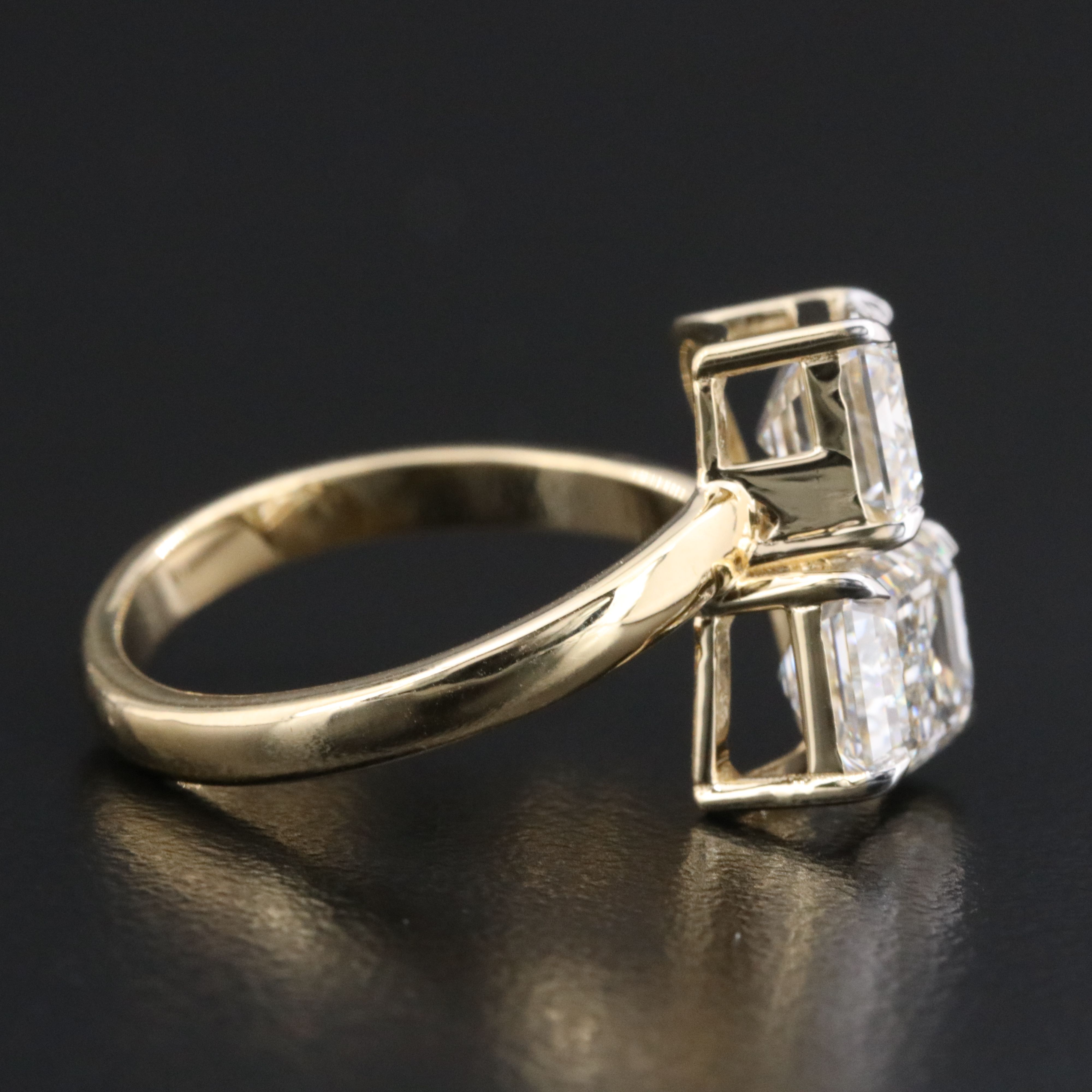 14K 4.20 CTW Lab Grown Diamond Ring with IGI Reports