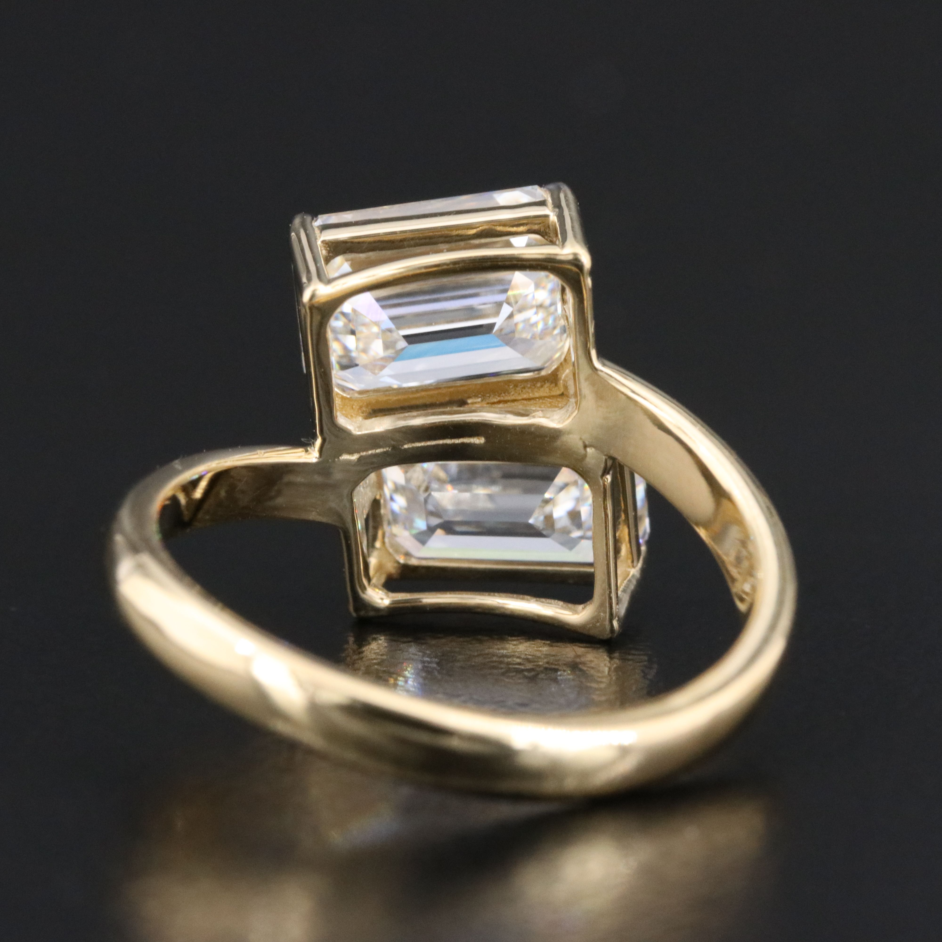 14K 4.20 CTW Lab Grown Diamond Ring with IGI Reports