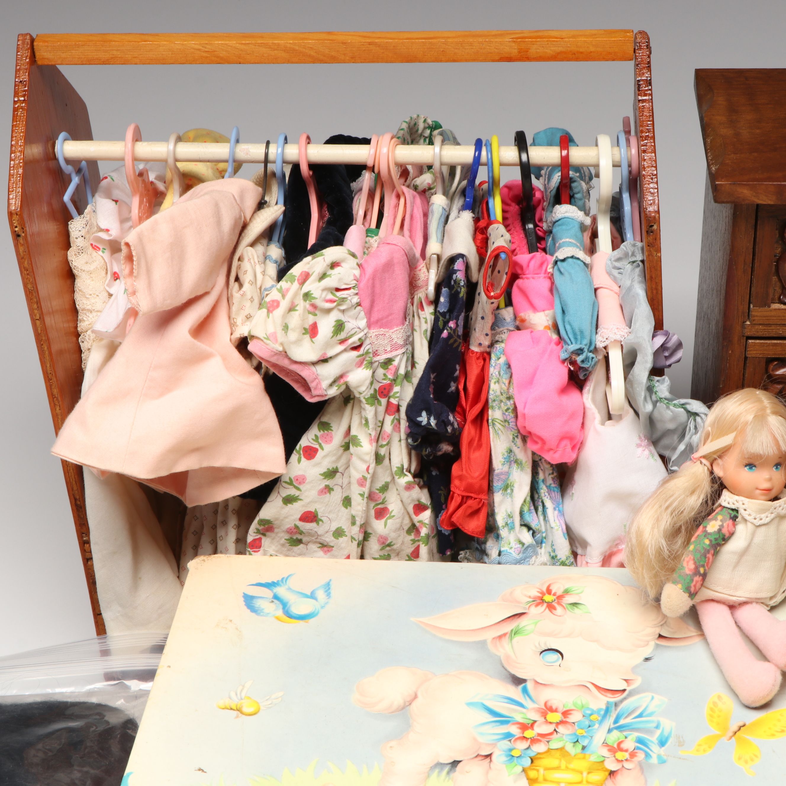 Royal Sealy Doll Dresser Music Box with Mattel and Other Dolls and Accessories