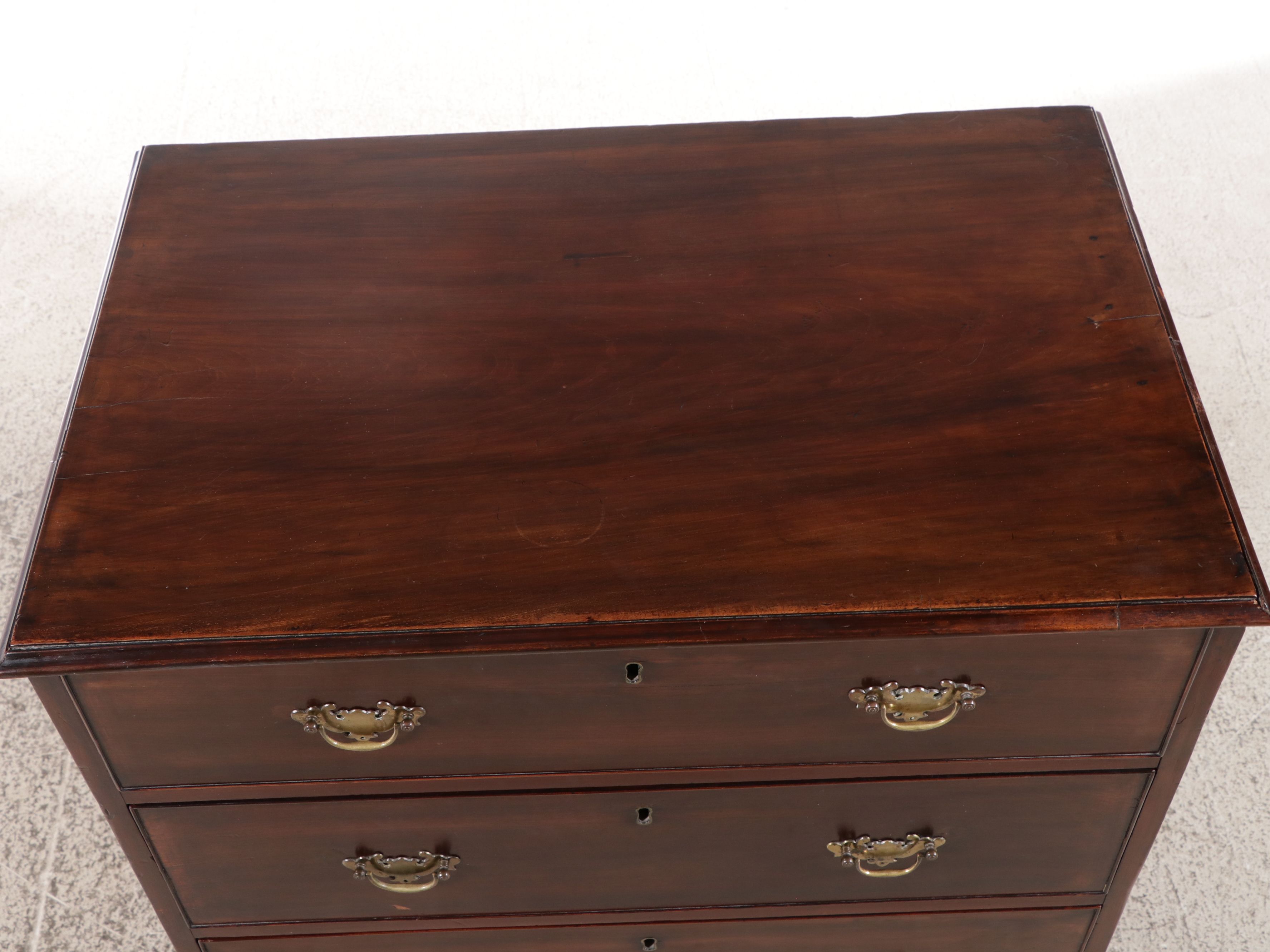 Irish Chippendale Style Mahogany Chest of Drawers Retailed by Millar & Beatty